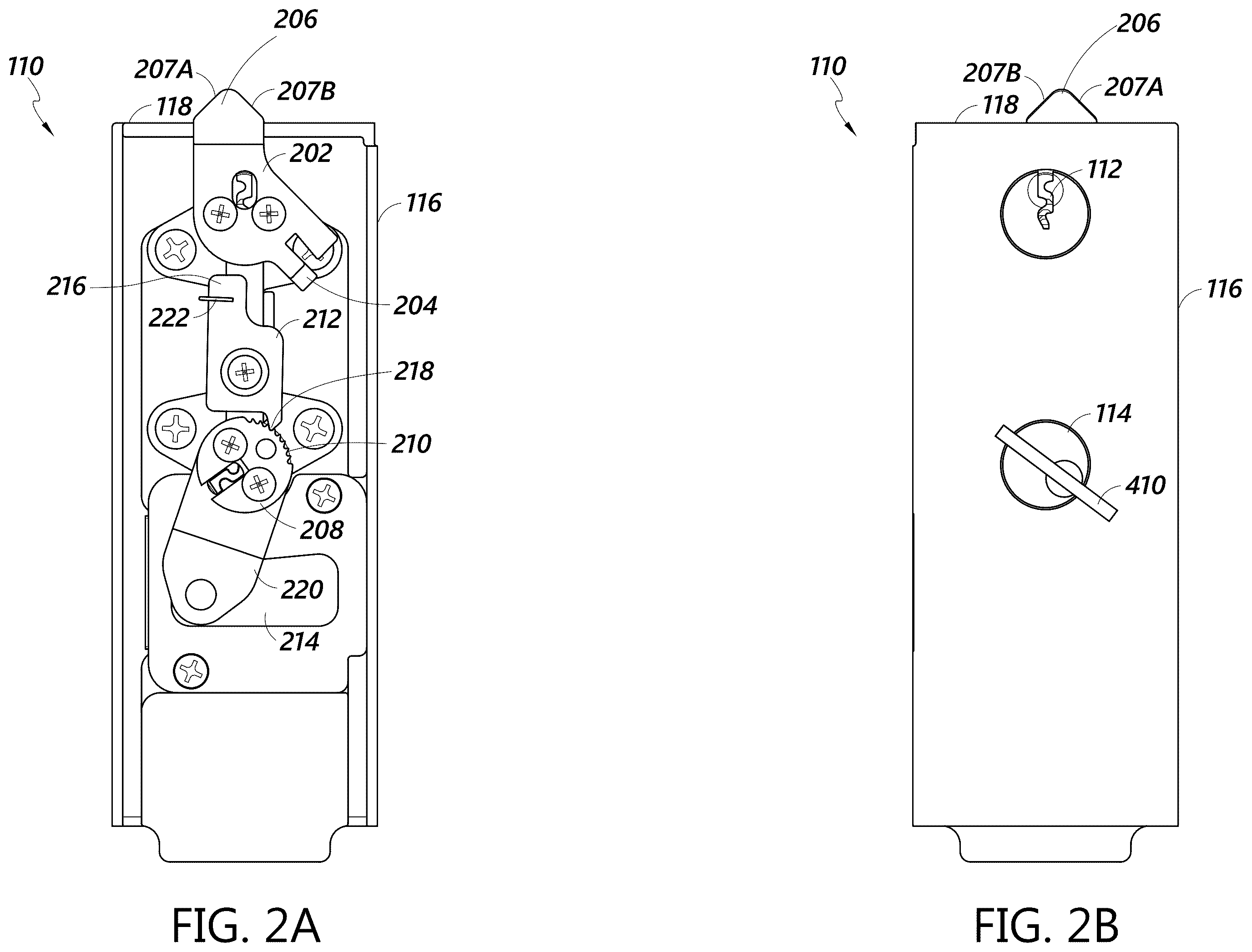 Patent US12359461 Figure 2 – Key capture lock