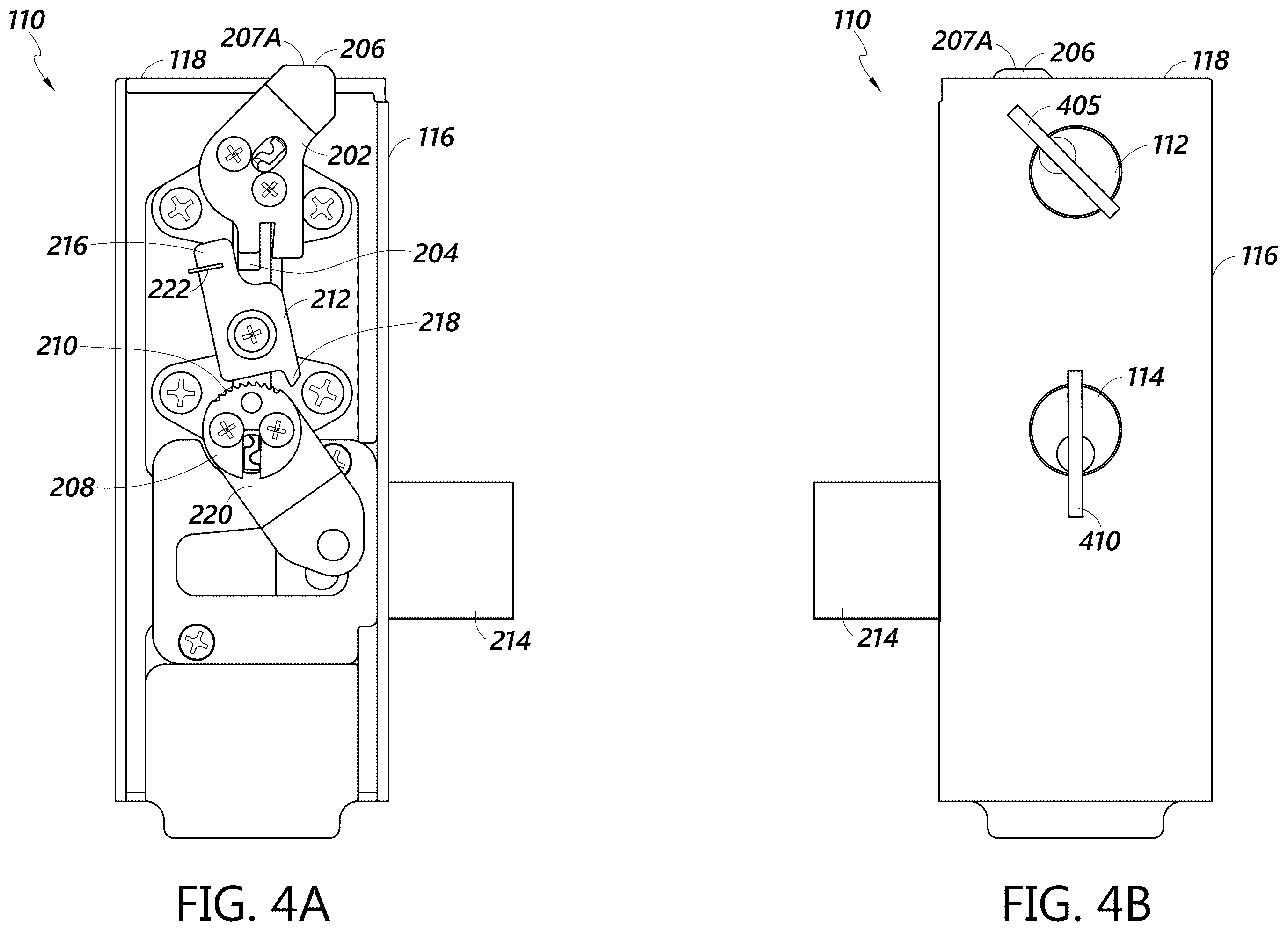 Patent US12359461 Figure 4 – Key capture lock