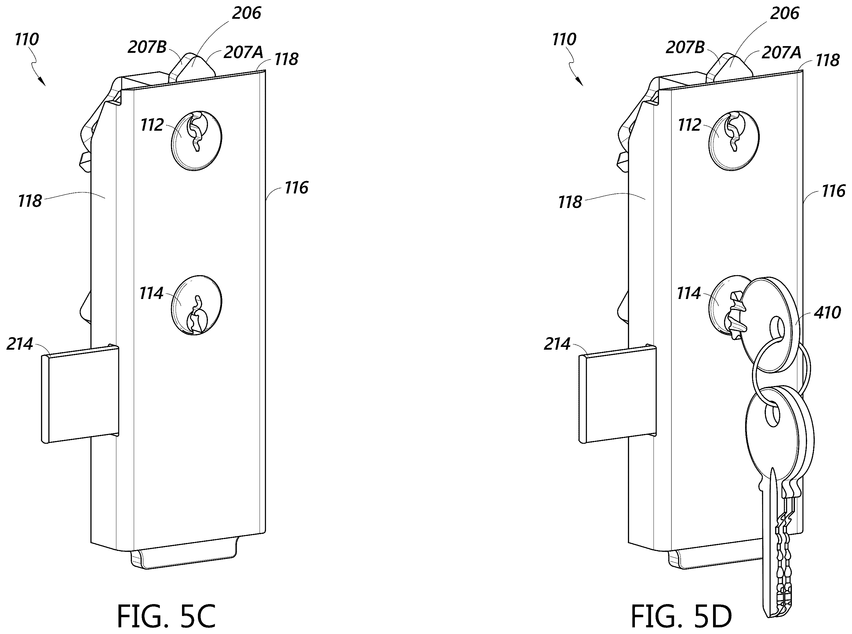 Patent US12359461 Figure 7 – Key capture lock