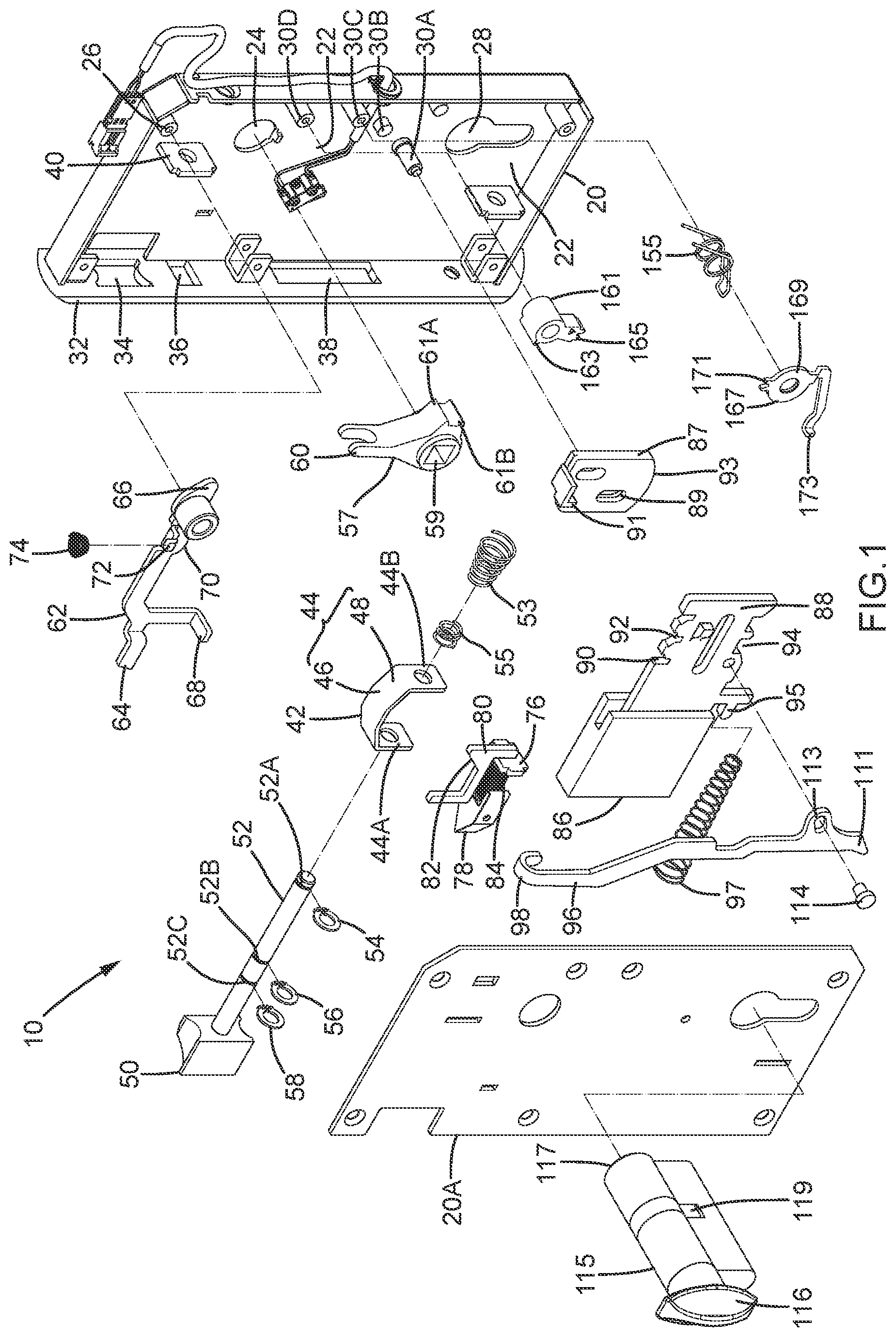 Patent US12359462 — Lock case interlockable with an anti-theft latch — Figure 1