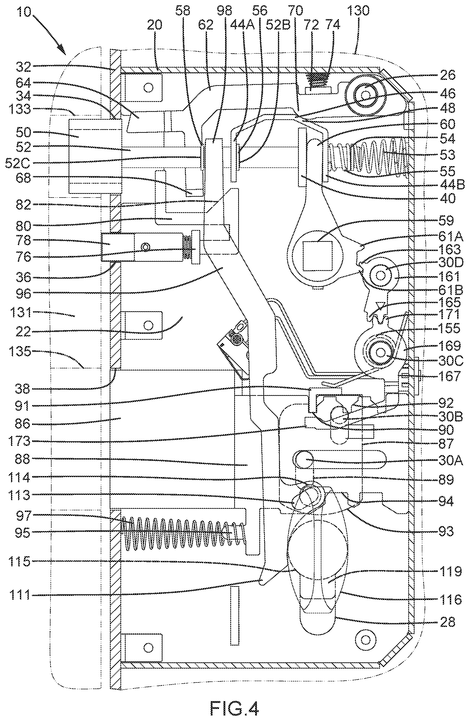 Patent US12359462 Figure 4 – Lock case interlockable with an anti-theft latch