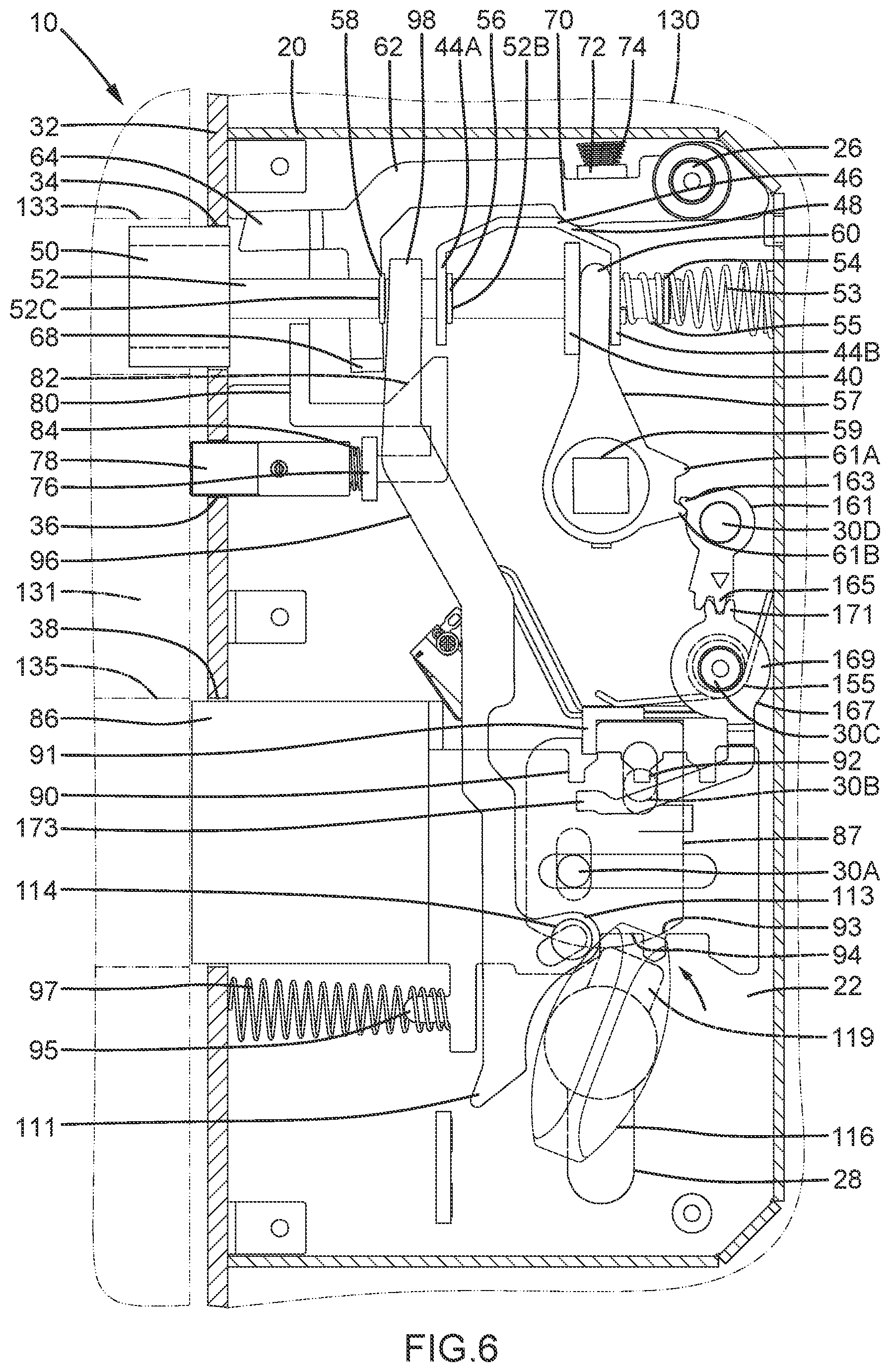 Patent US12359462 Figure 6 – Lock case interlockable with an anti-theft latch