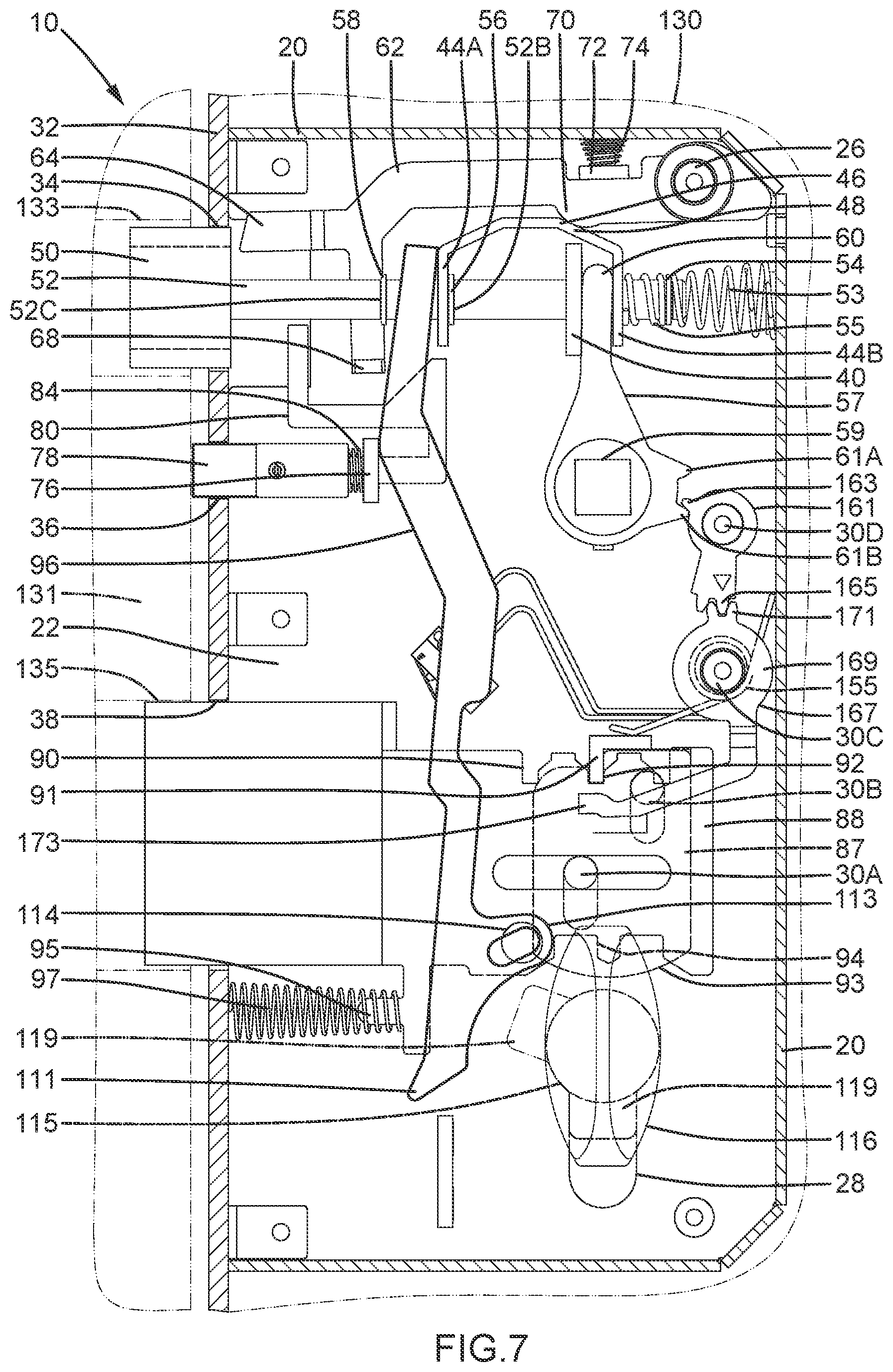 Patent US12359462 Figure 7 – Lock case interlockable with an anti-theft latch