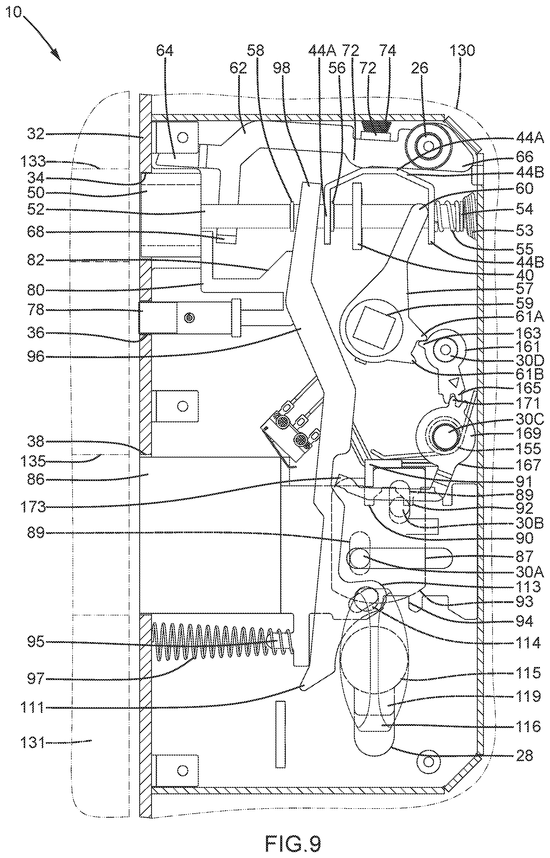 Patent US12359462 Figure 9 – Lock case interlockable with an anti-theft latch