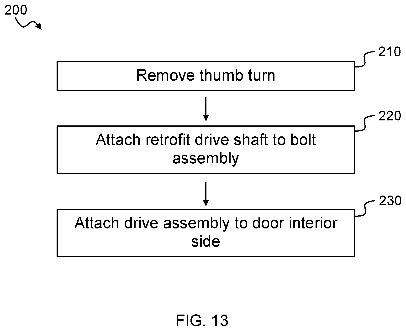 Patent US12359466 Figure 7 – Motorized lock method and assembly