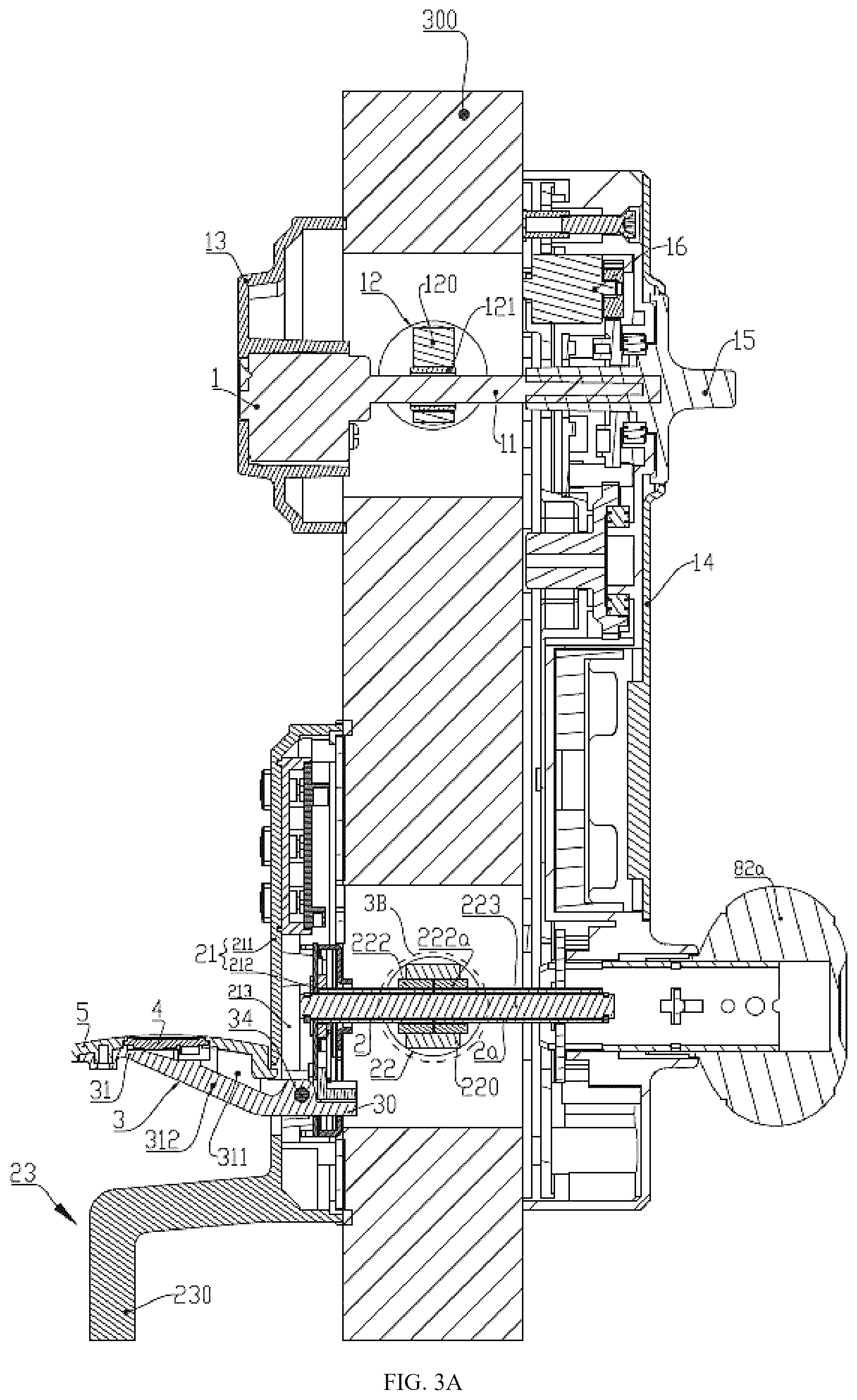 Patent US12359467 Figure 3 – Lockset for locking door leaf