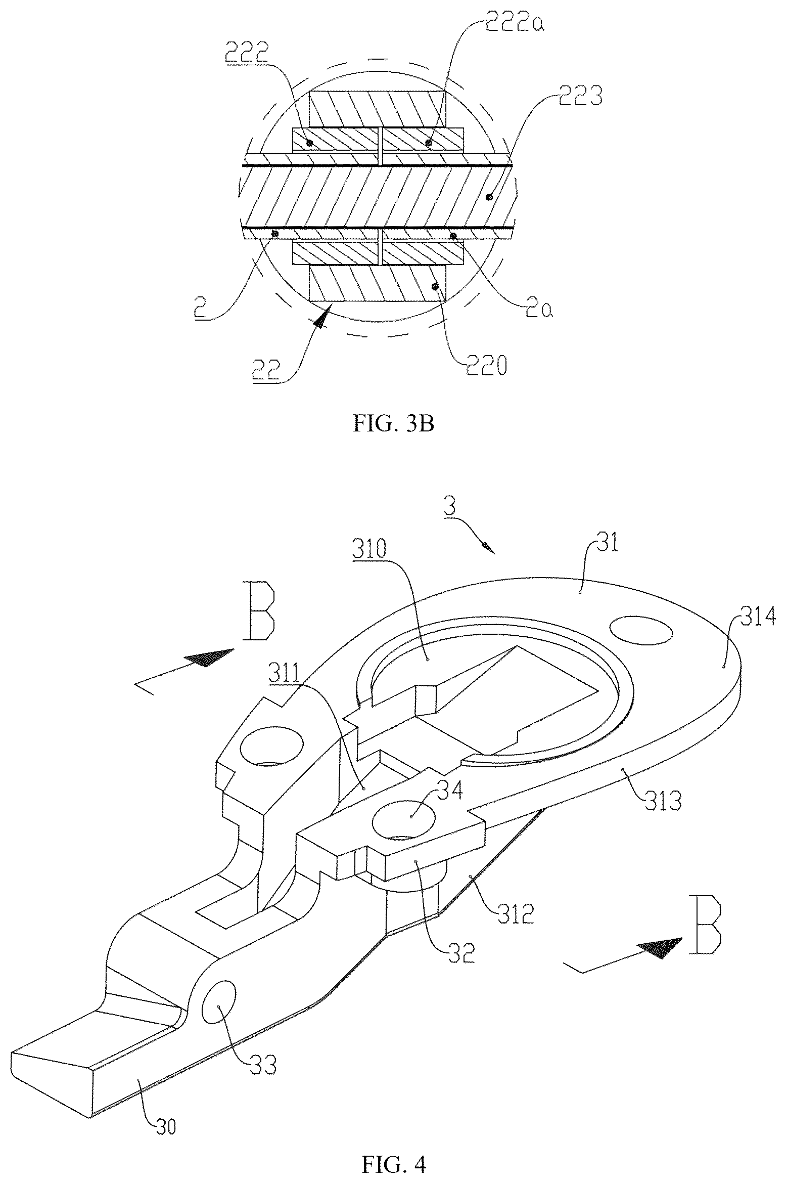 Patent US12359467 Figure 4 – Lockset for locking door leaf