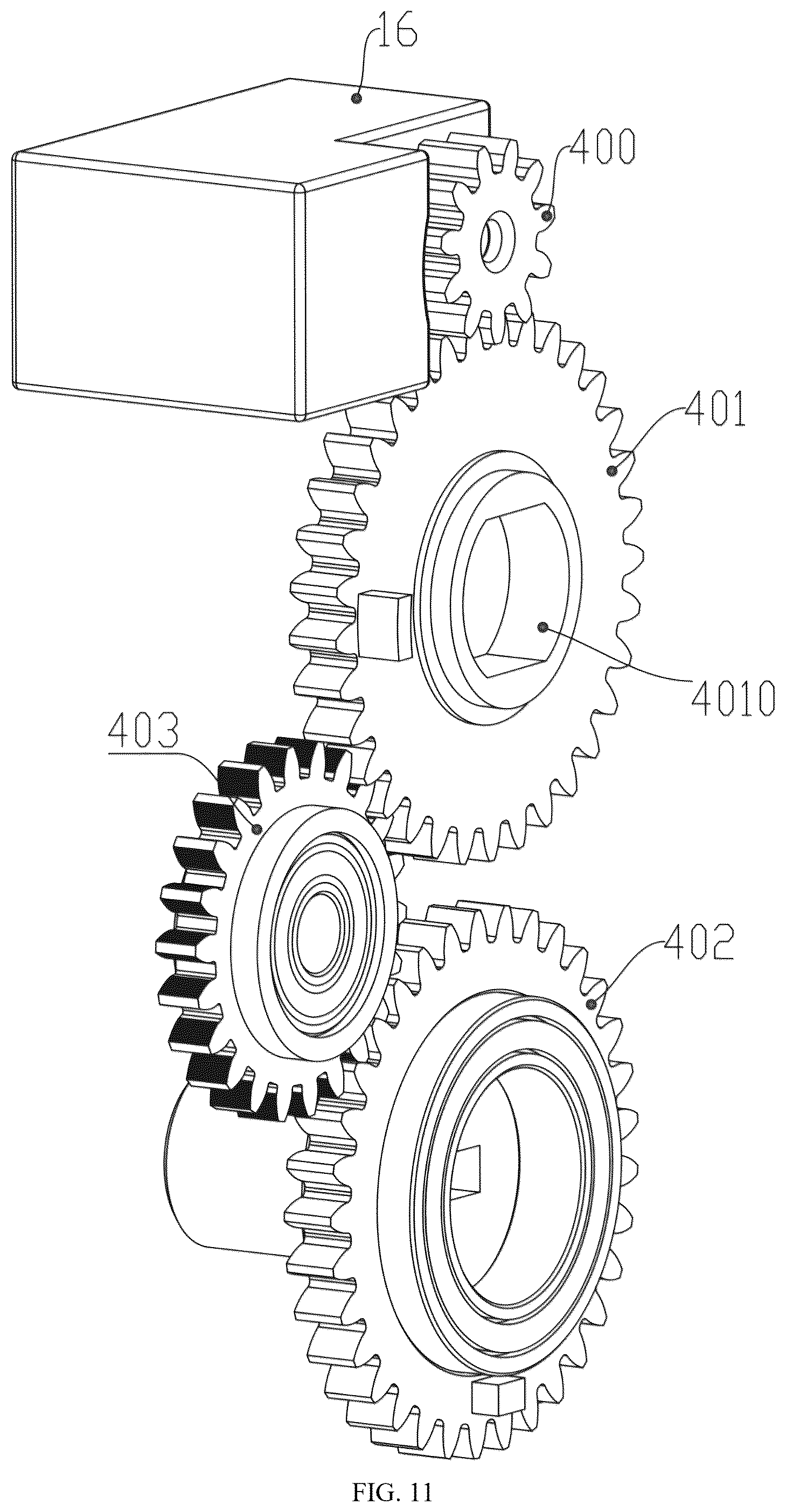 Patent US12359467 Figure 10 – Lockset for locking door leaf