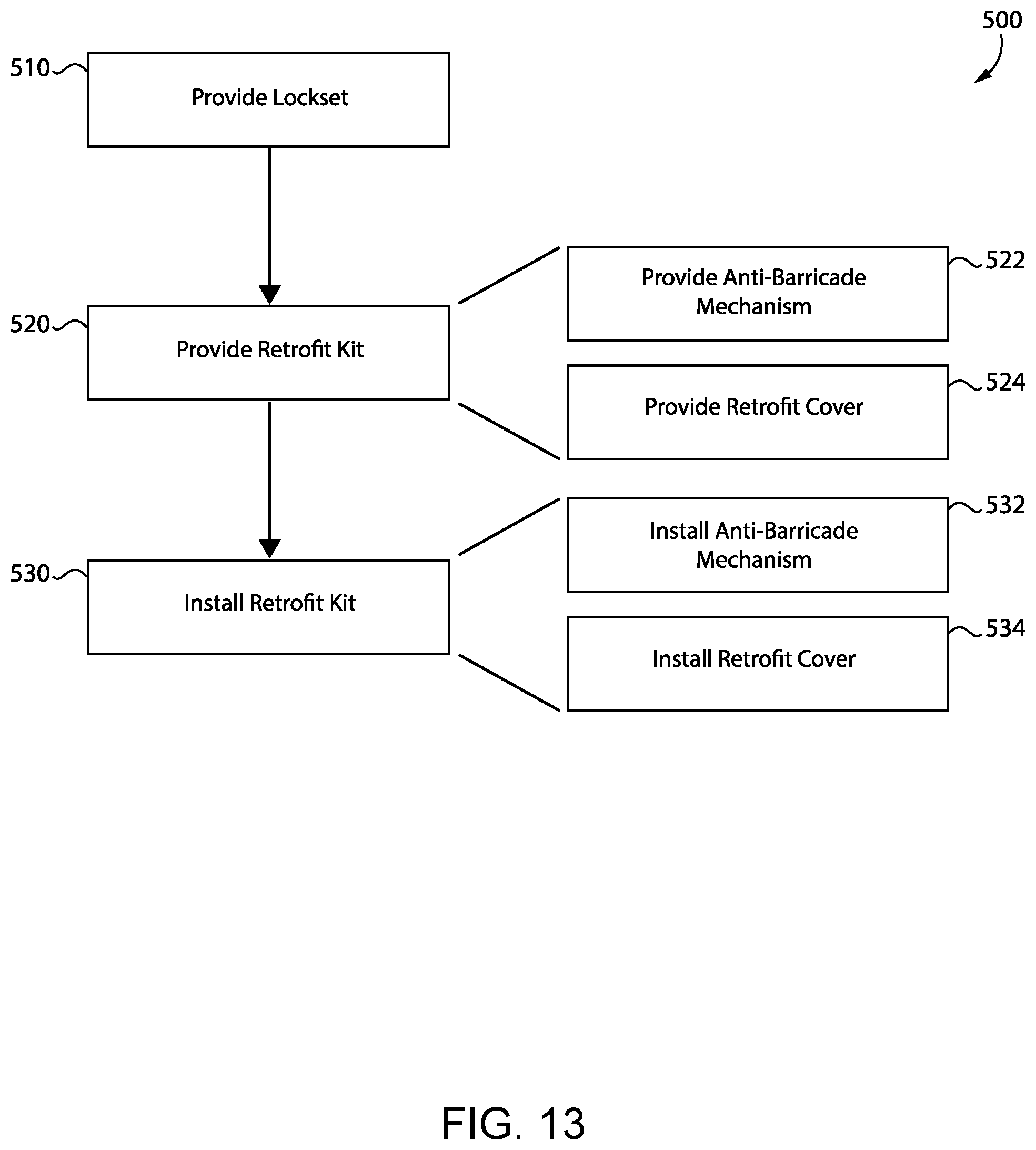 Patent US12359469 Figure 9 – Anti-barricade assembly