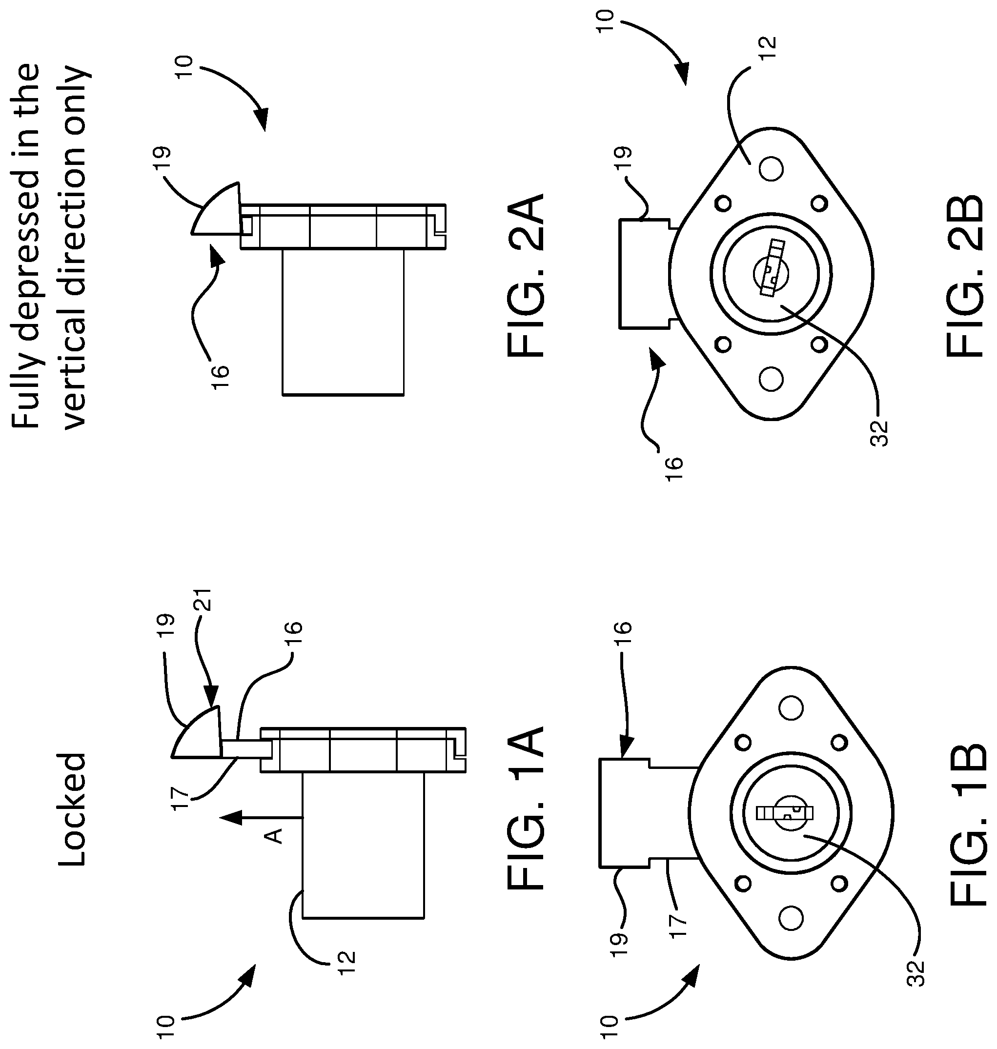 Patent US12359470 Figure 1 – Multi-axis latchbolt lock assembly