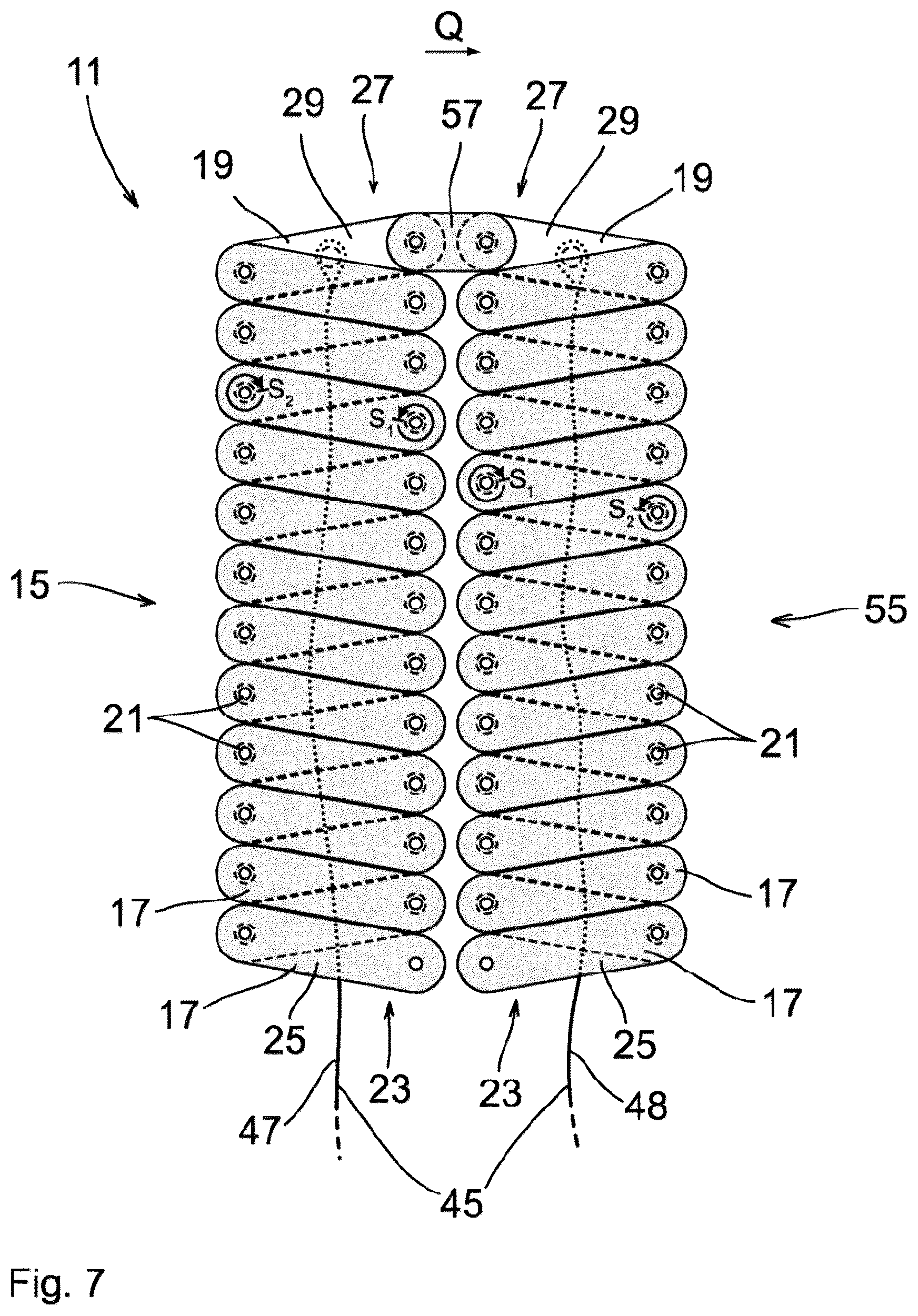 Patent US12359471 Figure 3 – Chain lock and chain for a chain lock