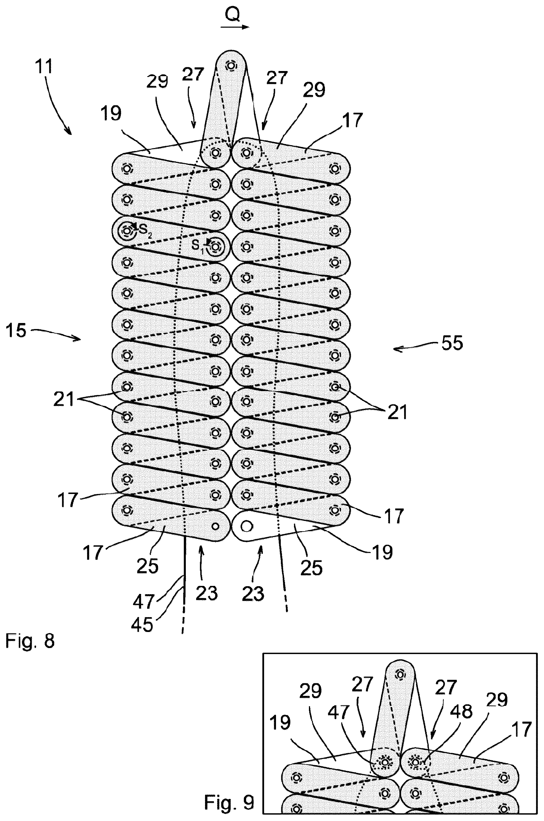 Patent US12359471 Figure 4 – Chain lock and chain for a chain lock