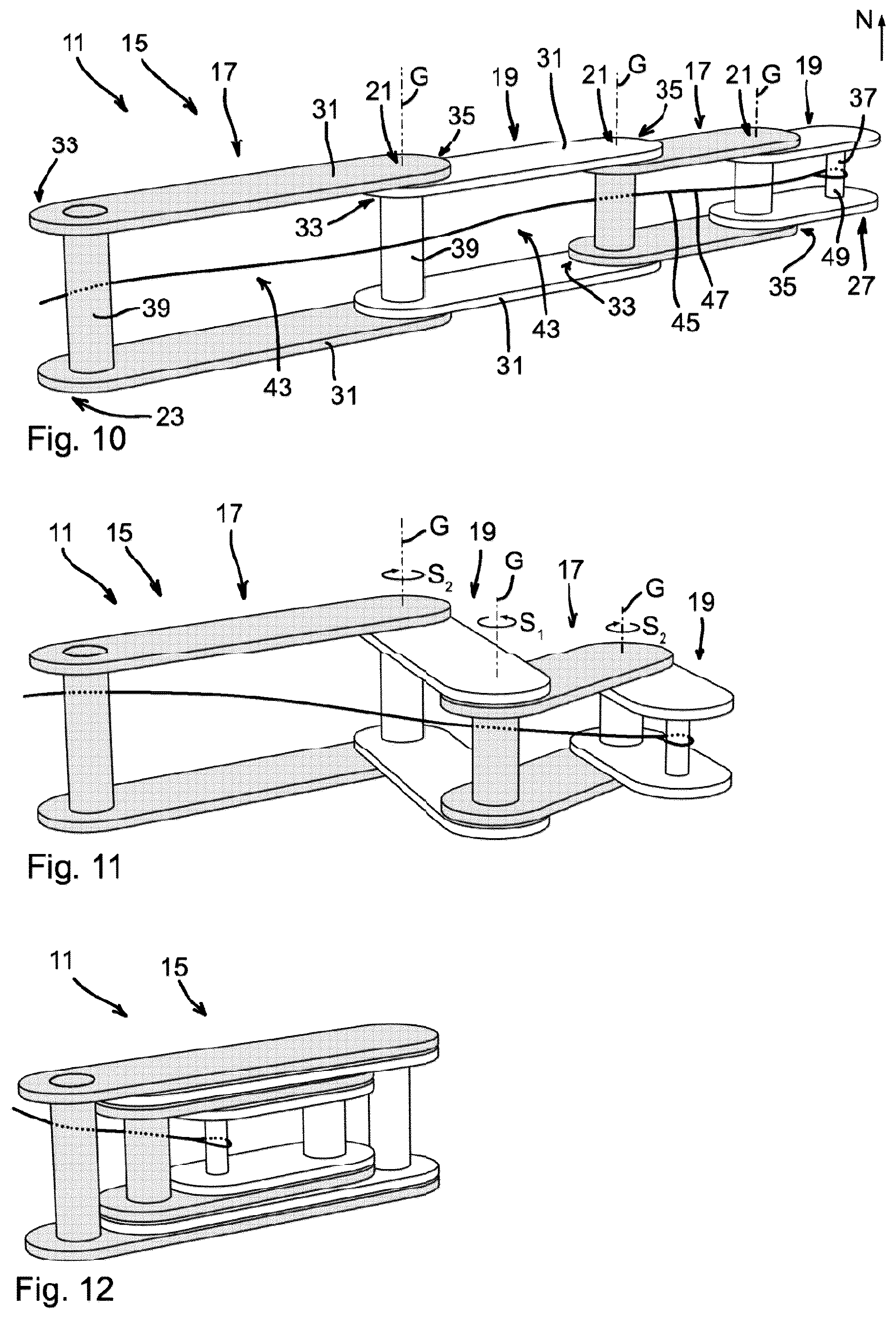 Patent US12359471 Figure 5 – Chain lock and chain for a chain lock