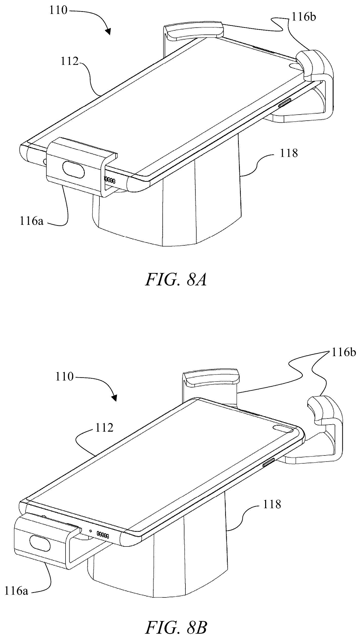 Patent US12359473 Figure 7 – Anti-theft device with electromechanically retractable locking arms