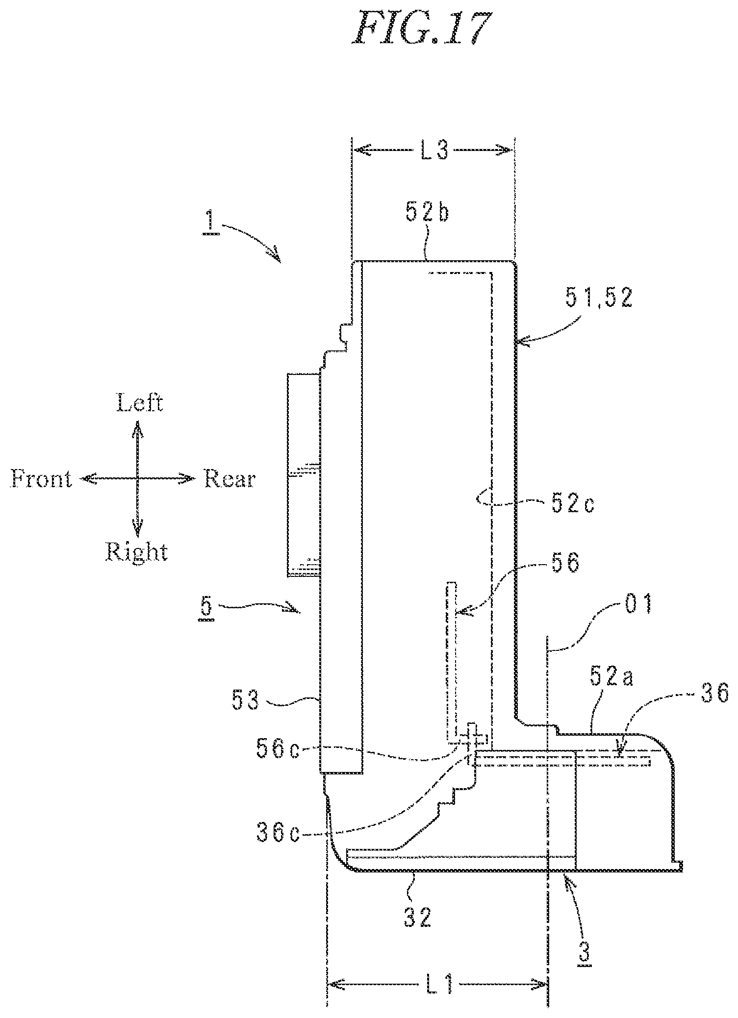 Patent US12359475 Figure 17 – Vehicle door latch device