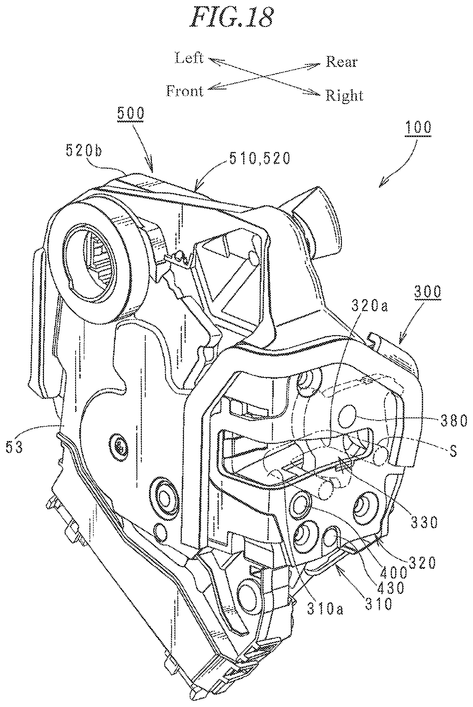 Patent US12359475 Figure 18 – Vehicle door latch device