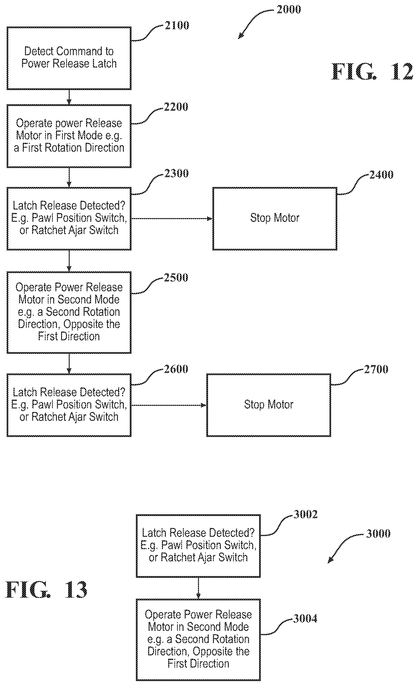 Patent US12359476 Figure 14 – Closure latch assembly with power latch release mechanism having dual drive power release actuator and multi-stage gearset