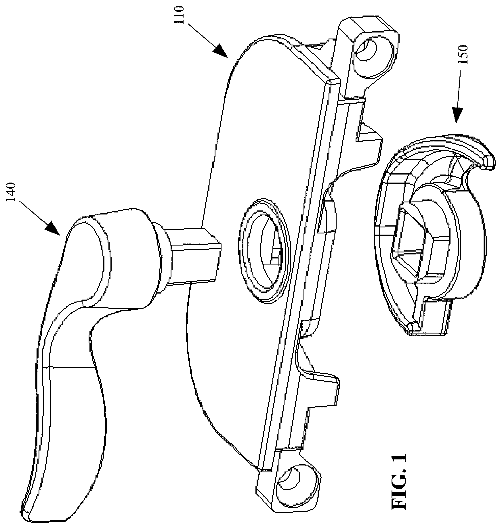 Patent US12359477 Figure 1 – Window sash lock configured for screwless snap-in installation onto a meeting rail