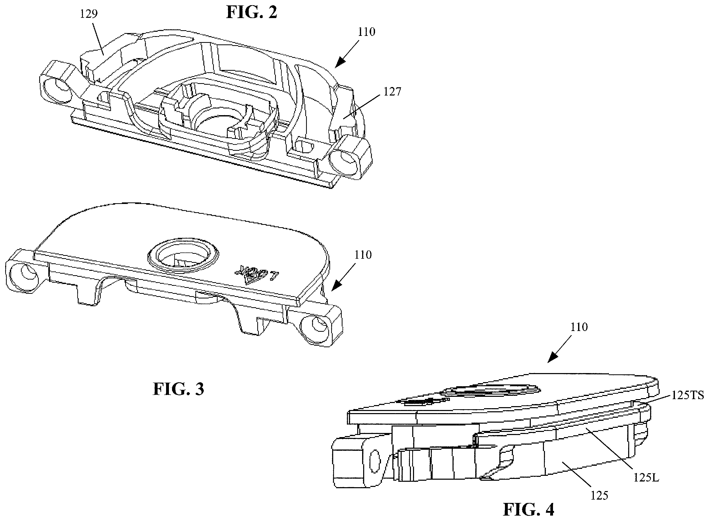 Patent US12359477 Figure 2 – Window sash lock configured for screwless snap-in installation onto a meeting rail