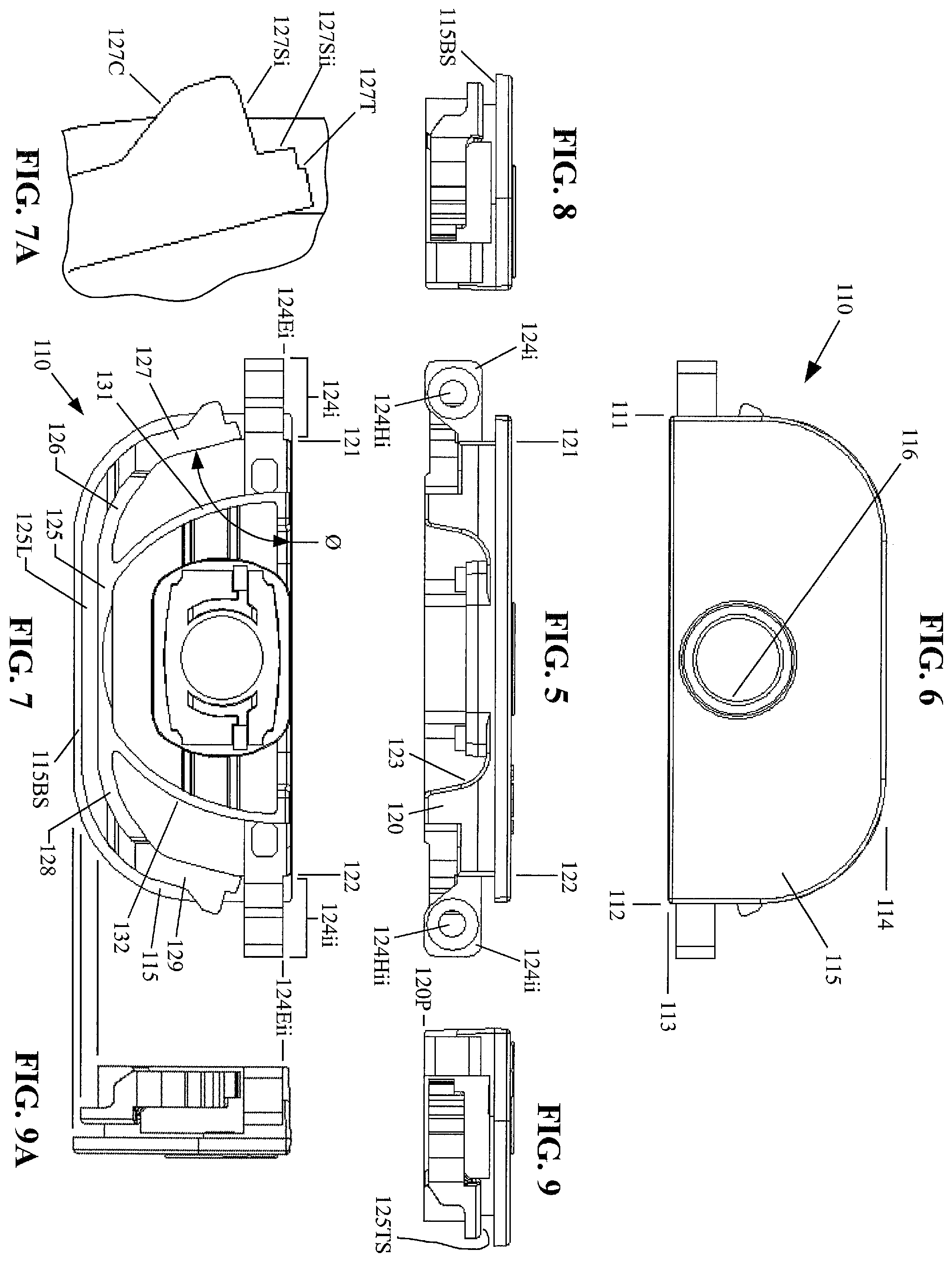 Patent US12359477 Figure 3 – Window sash lock configured for screwless snap-in installation onto a meeting rail