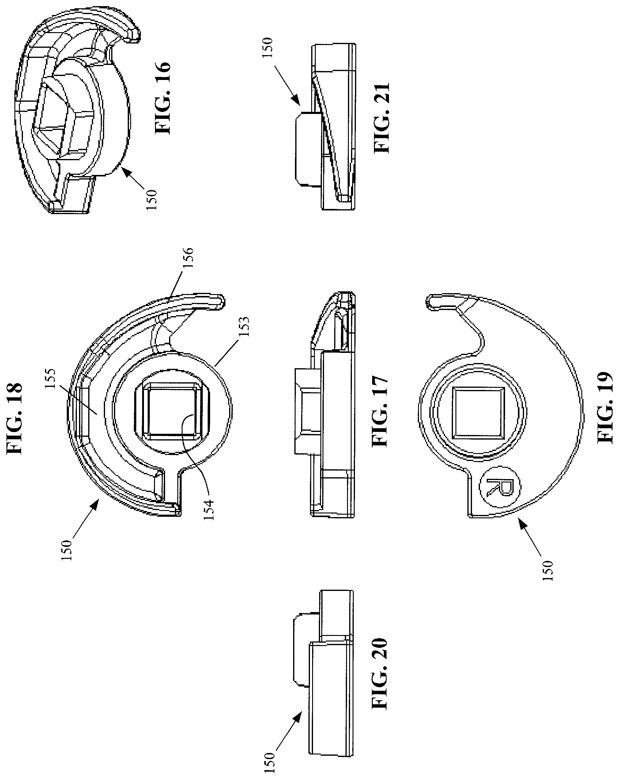 Patent US12359477 Figure 6 – Window sash lock configured for screwless snap-in installation onto a meeting rail