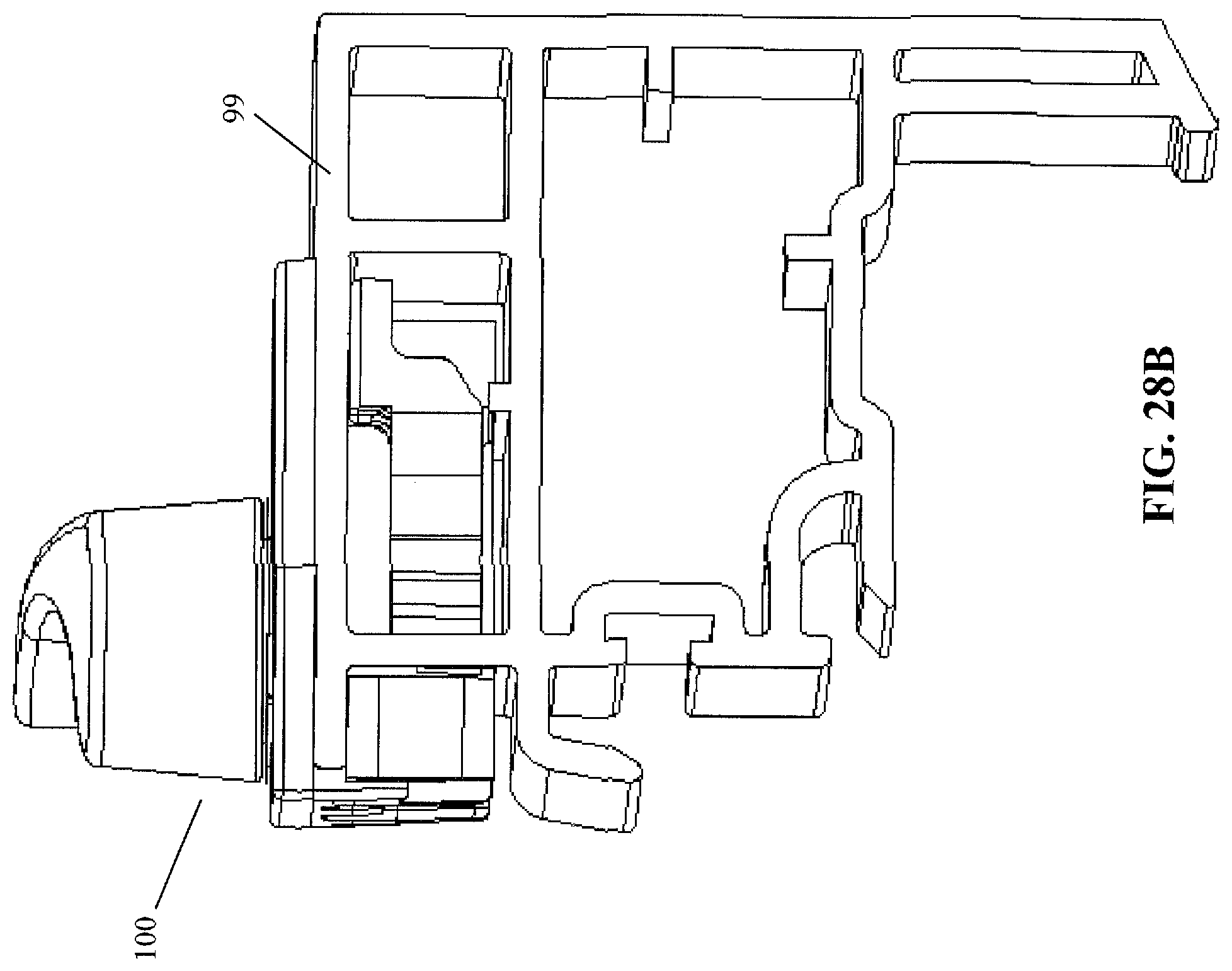 Patent US12359477 Figure 12 – Window sash lock configured for screwless snap-in installation onto a meeting rail