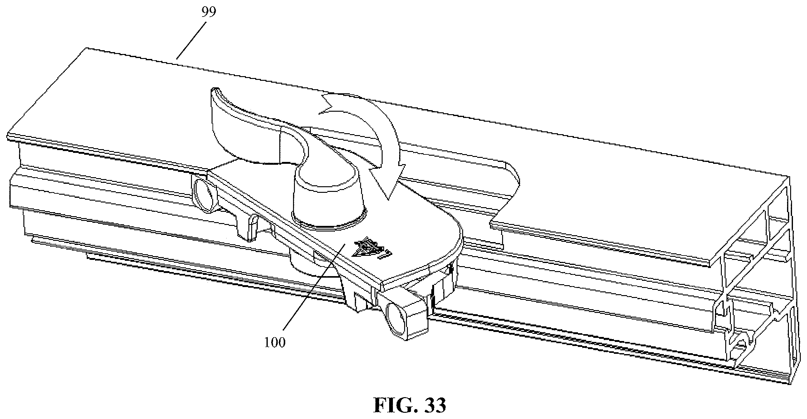 Patent US12359477 Figure 18 – Window sash lock configured for screwless snap-in installation onto a meeting rail