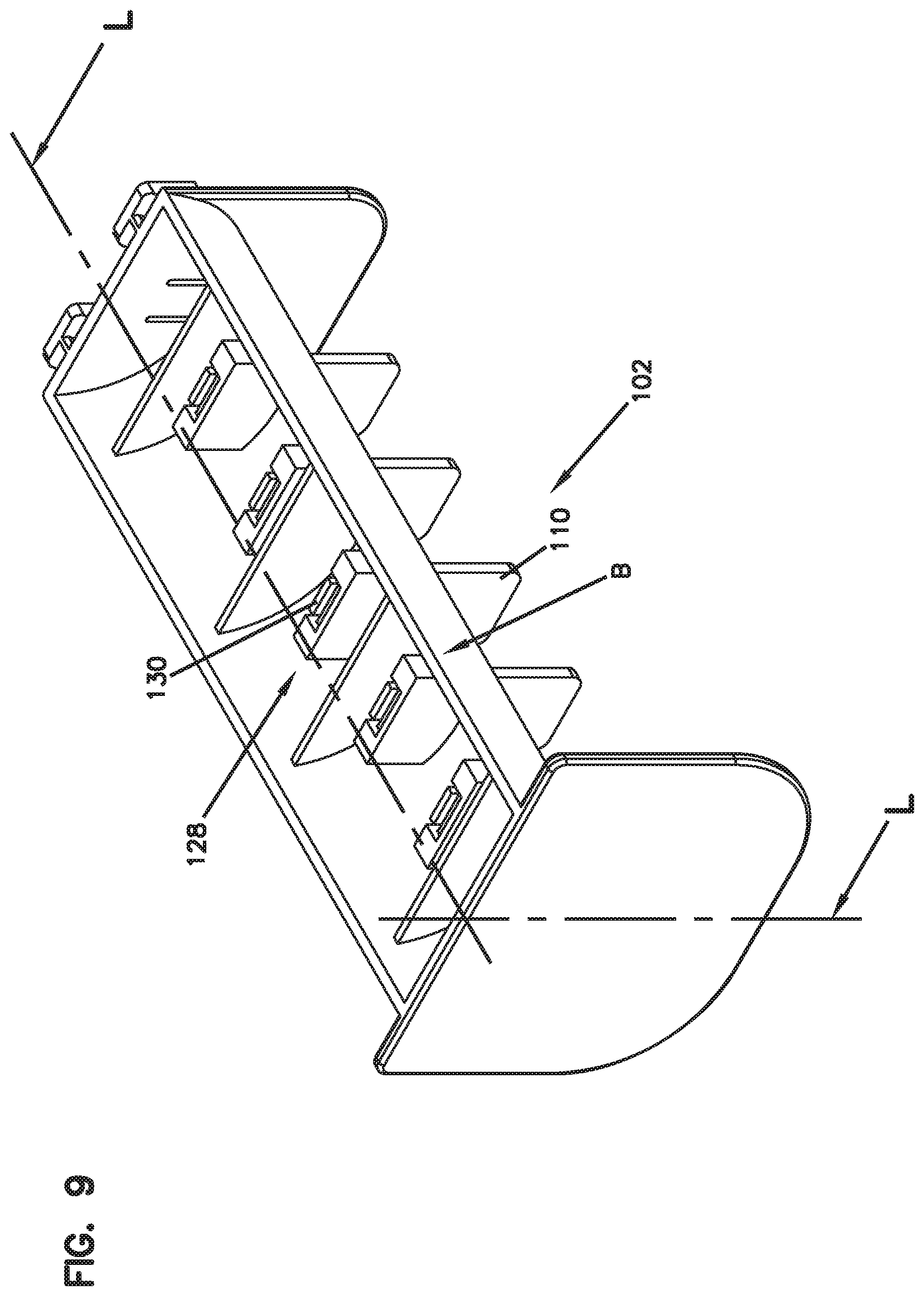 Patent US12359478 Figure 7 – Cabinet including door locking indicator