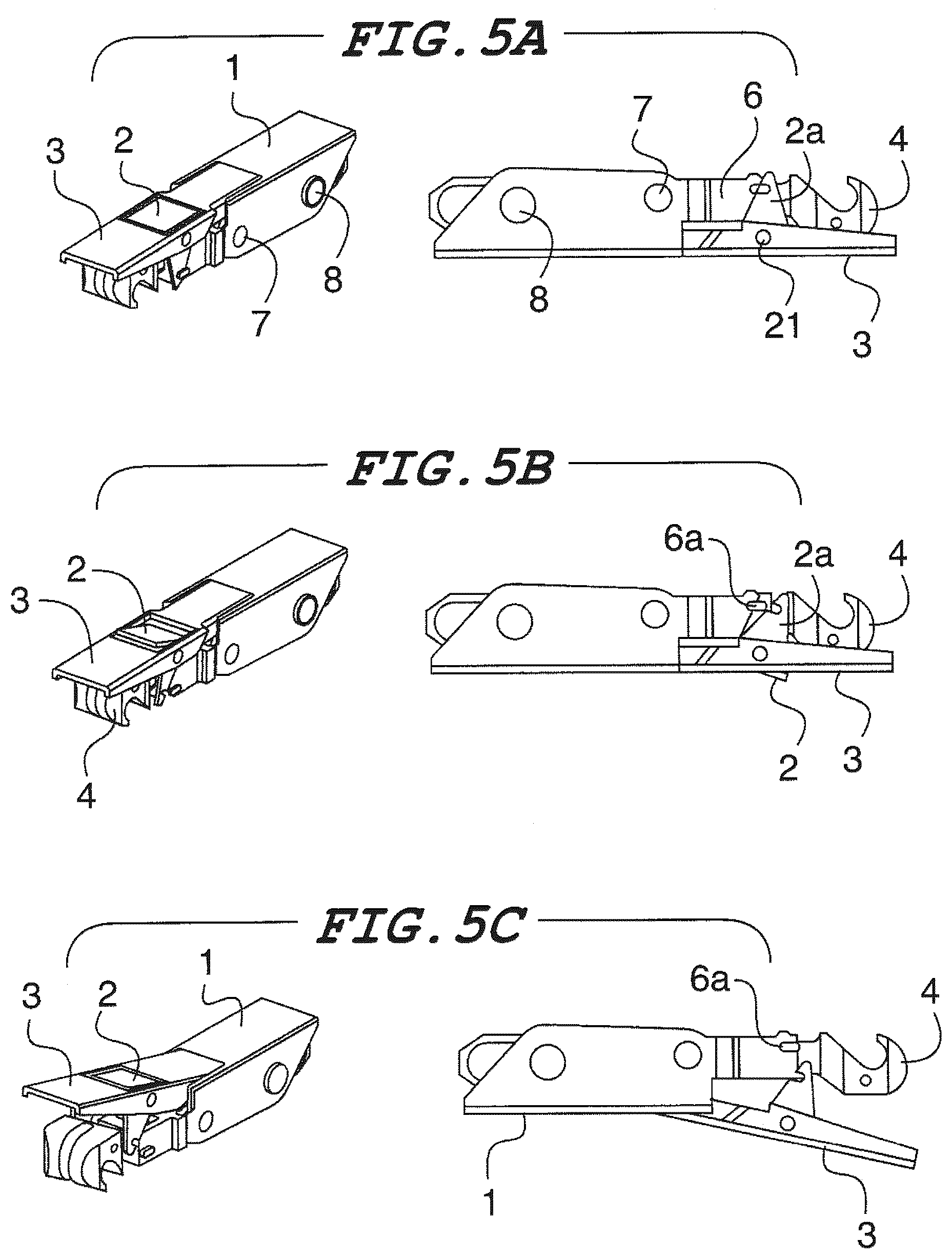 Patent US12359479 Figure 4 – Hook latch with adjustable throw