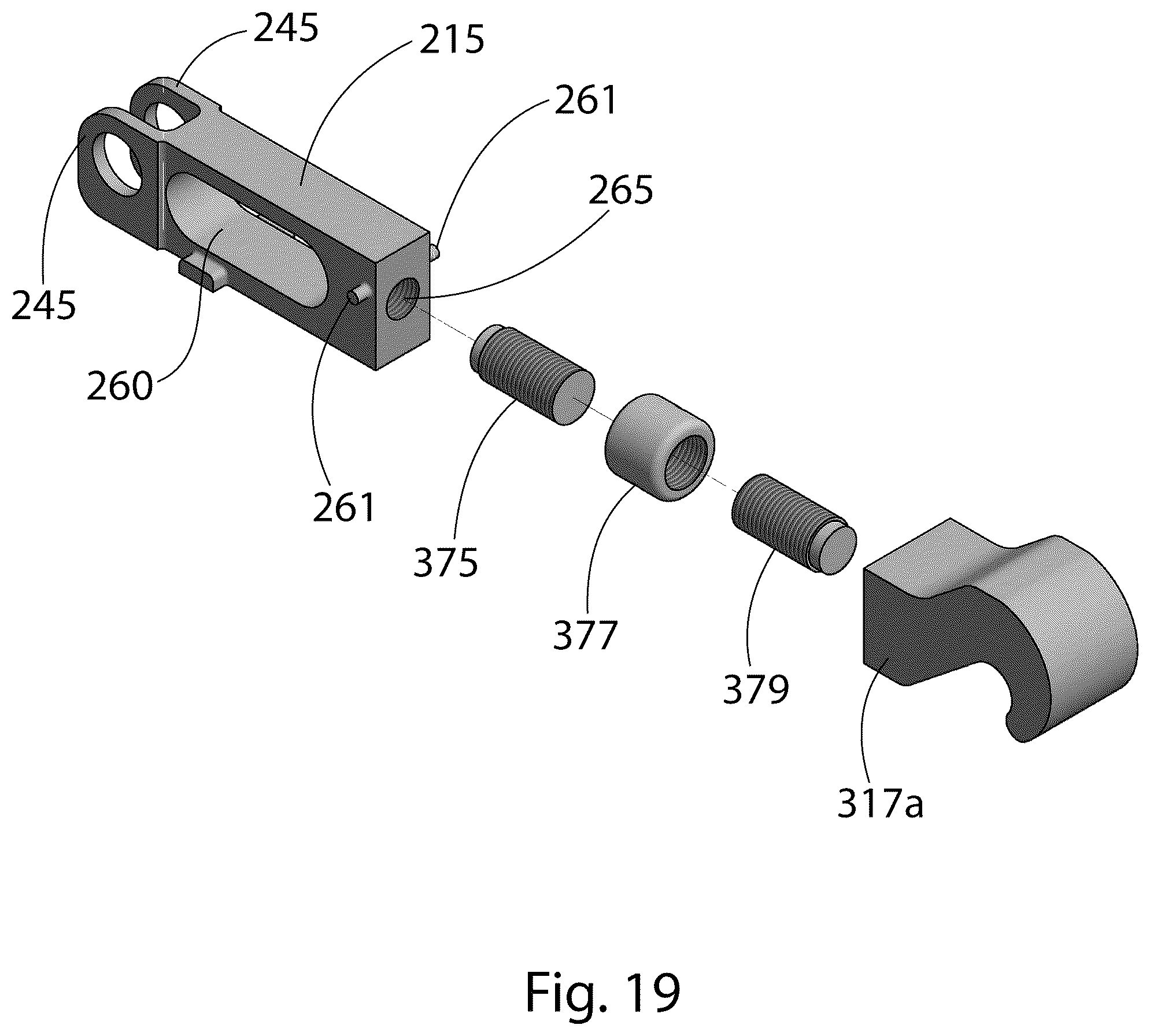 Patent US12359479 Figure 18 – Hook latch with adjustable throw