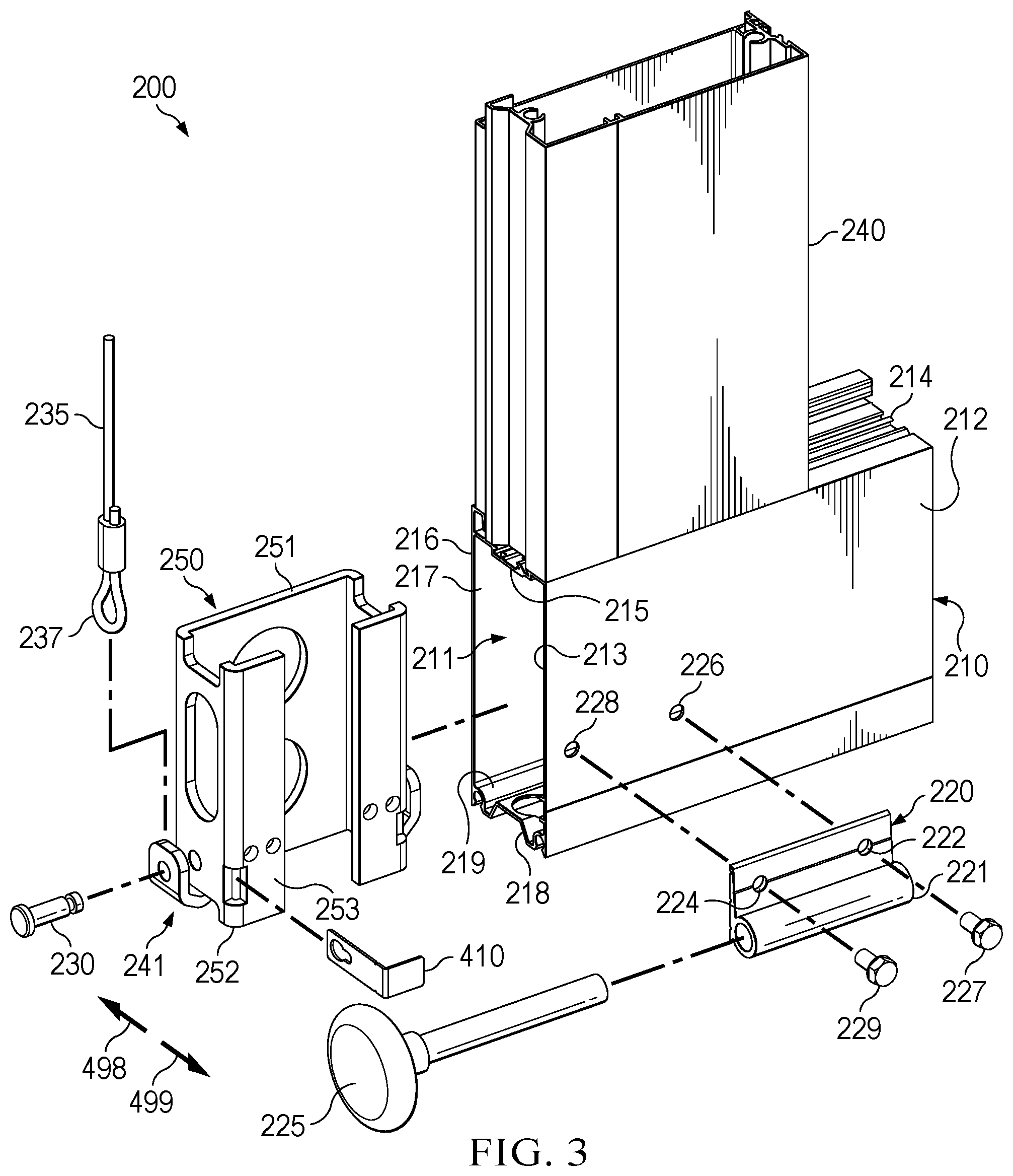 Patent US12359481 Figure 3 – Anchor system for a bracket of a movable barrier