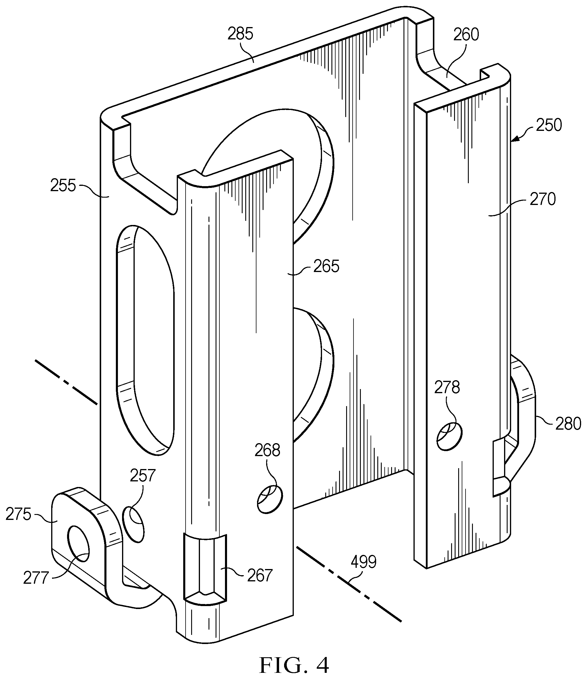 Patent US12359481 Figure 4 – Anchor system for a bracket of a movable barrier