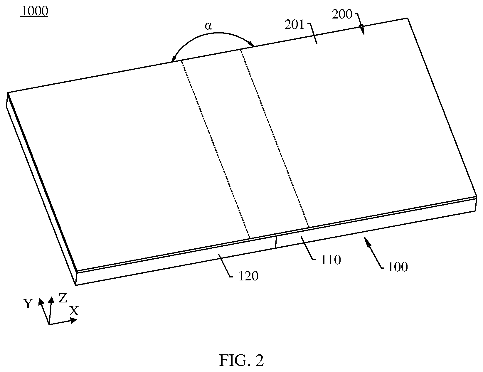 Patent US12359485 Figure 2 – Damping assembly, rotating mechanism, and foldable terminal