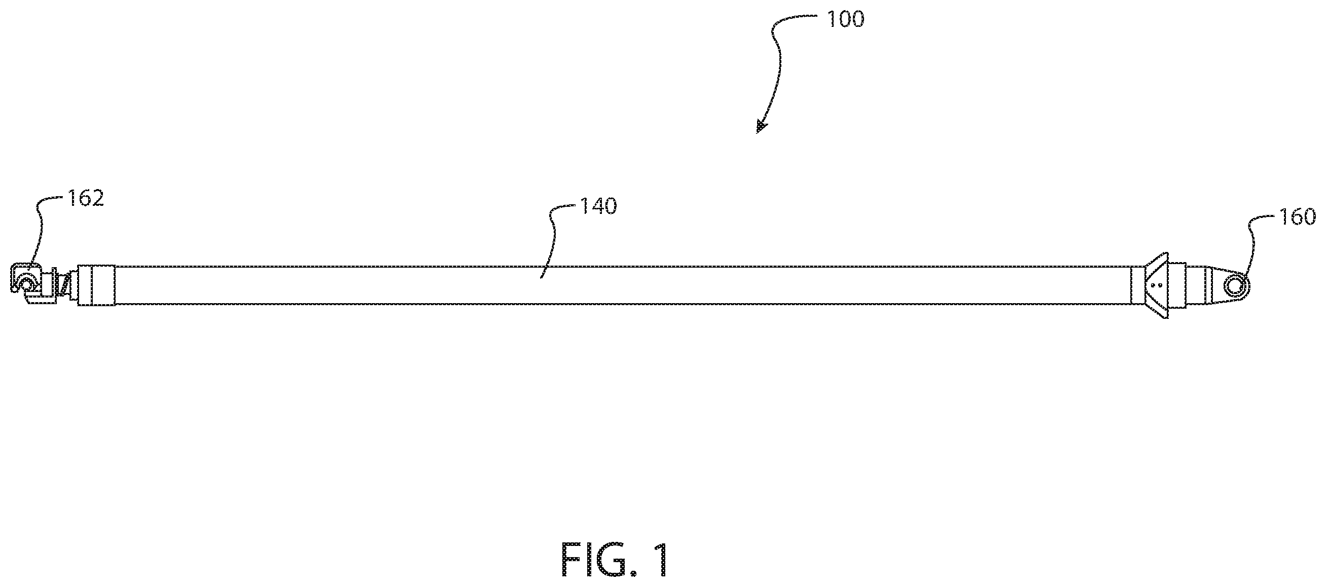 Patent US12359486 Figure 1 – Retention device for a hold open rod