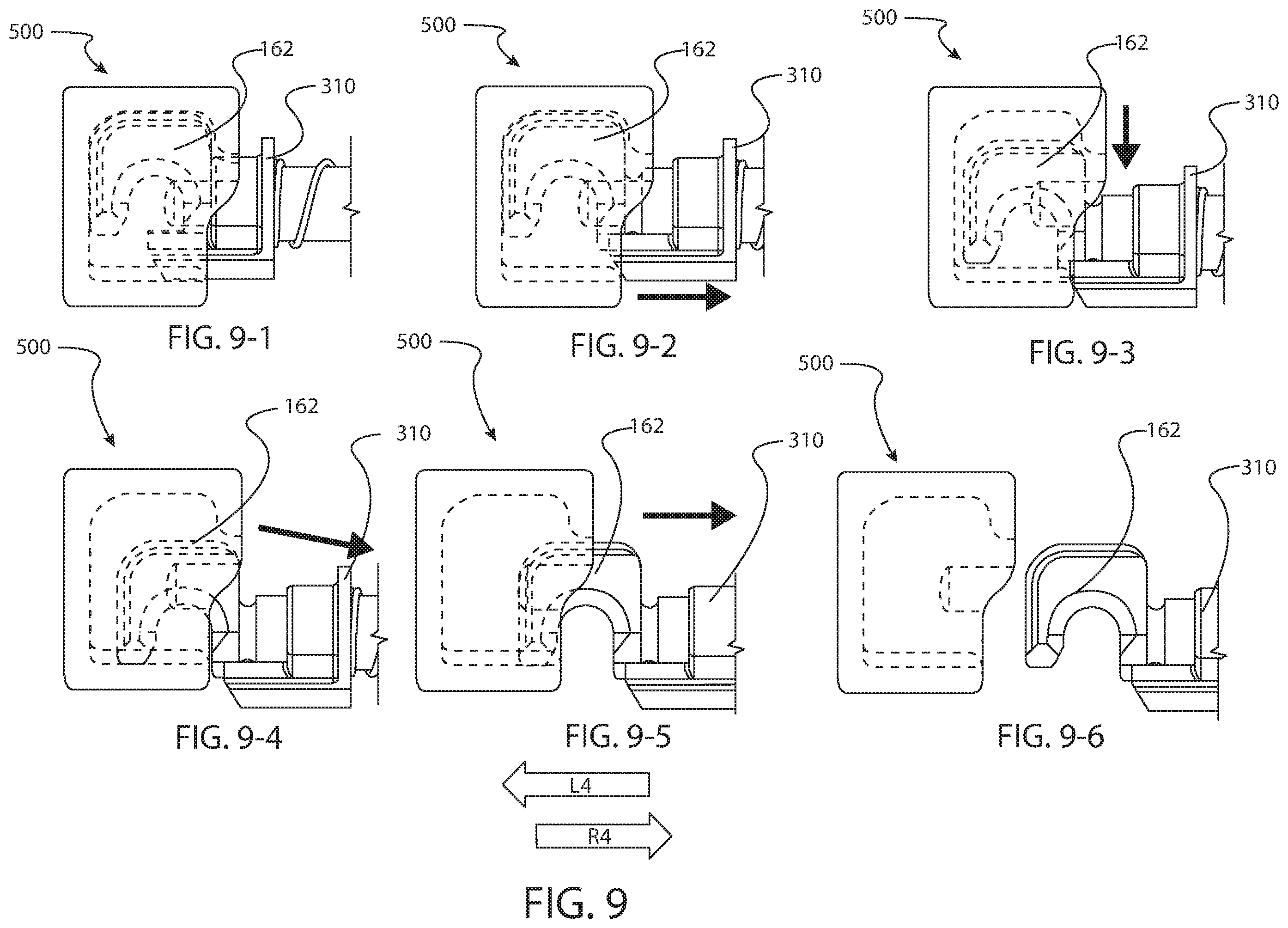 Patent US12359486 Figure 9 – Retention device for a hold open rod