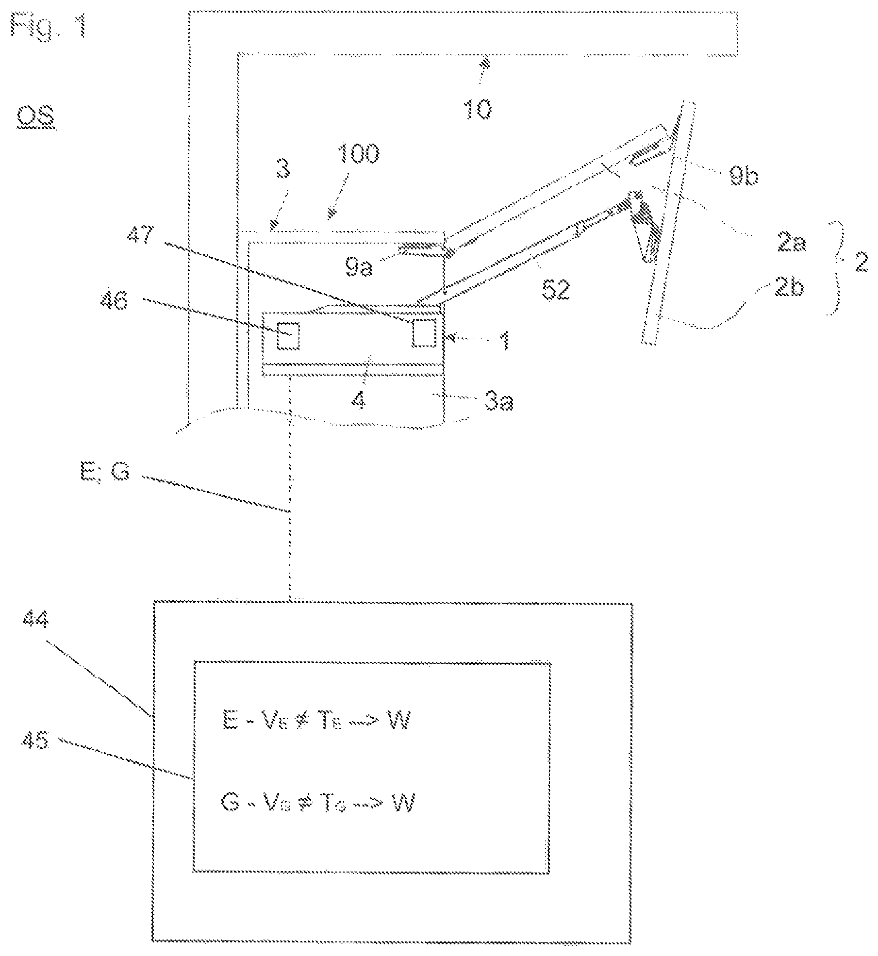Patent US12359489 Figure 1 – Furniture drive system for a movable furniture part