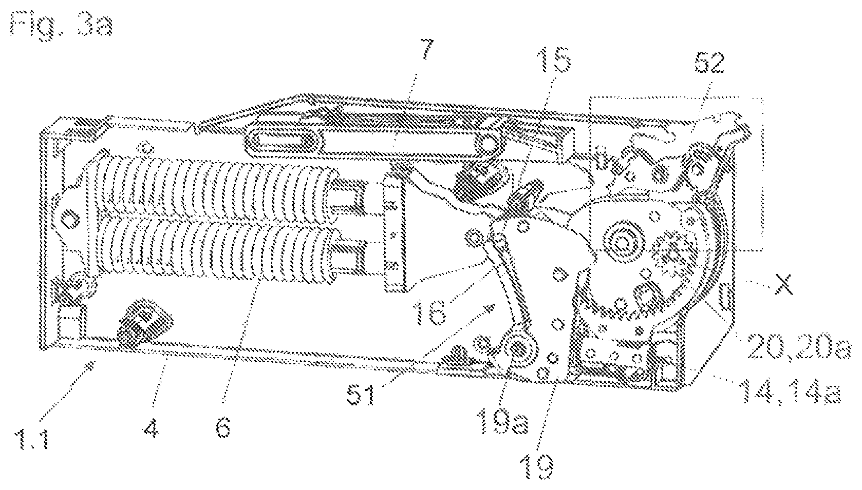 Patent US12359489 Figure 3 – Furniture drive system for a movable furniture part