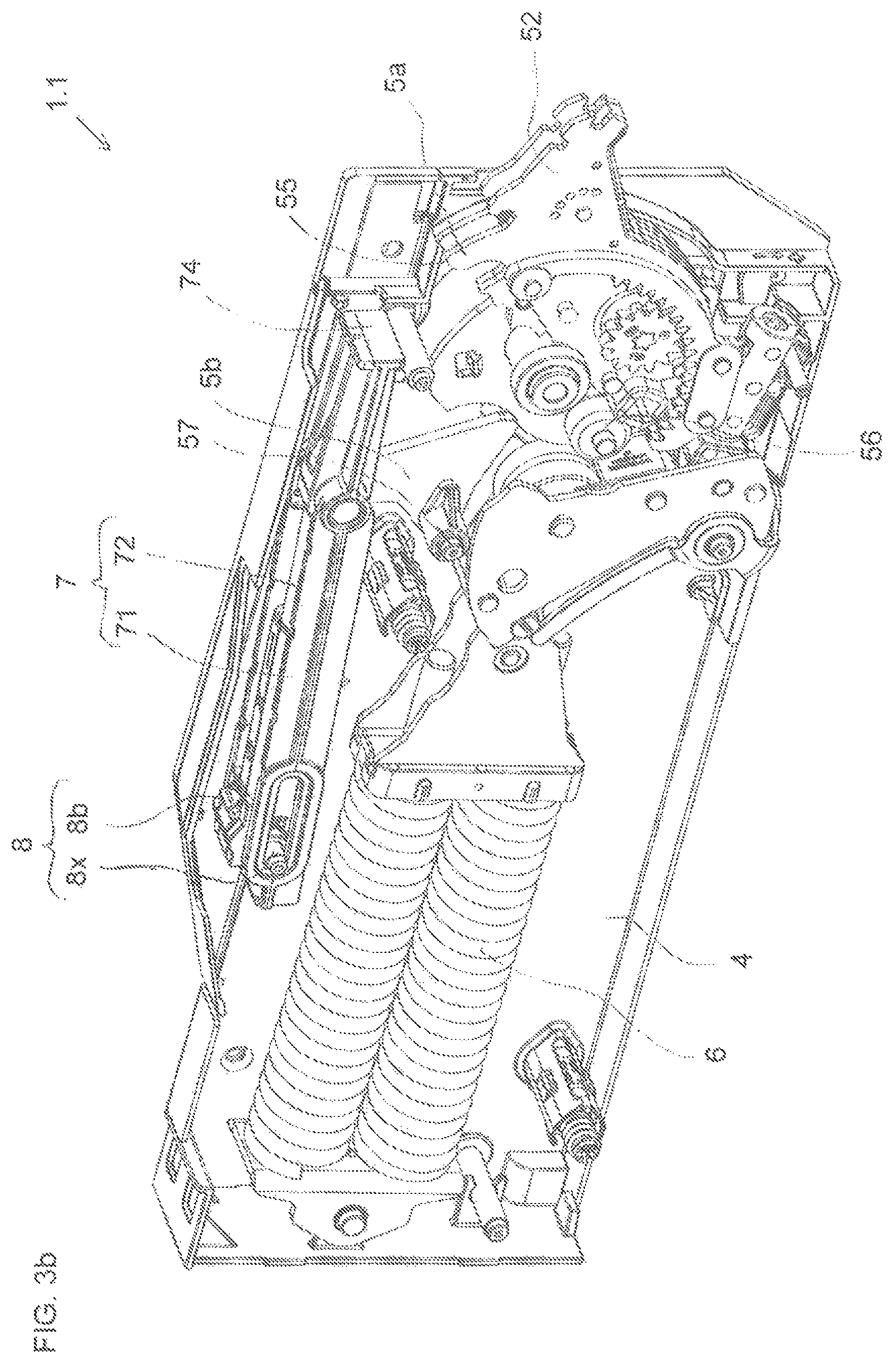 Patent US12359489 Figure 4 – Furniture drive system for a movable furniture part