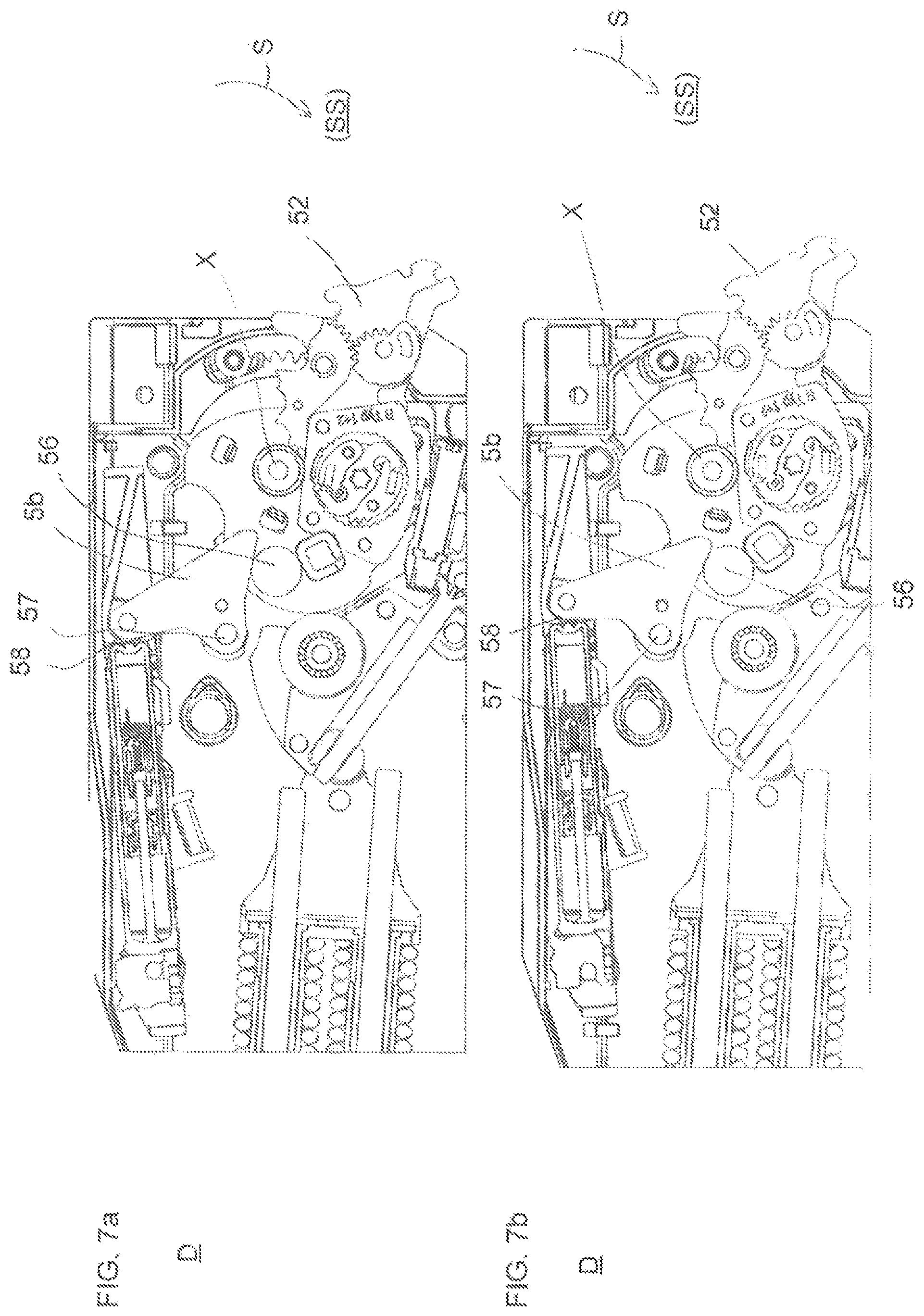 Patent US12359489 Figure 8 – Furniture drive system for a movable furniture part