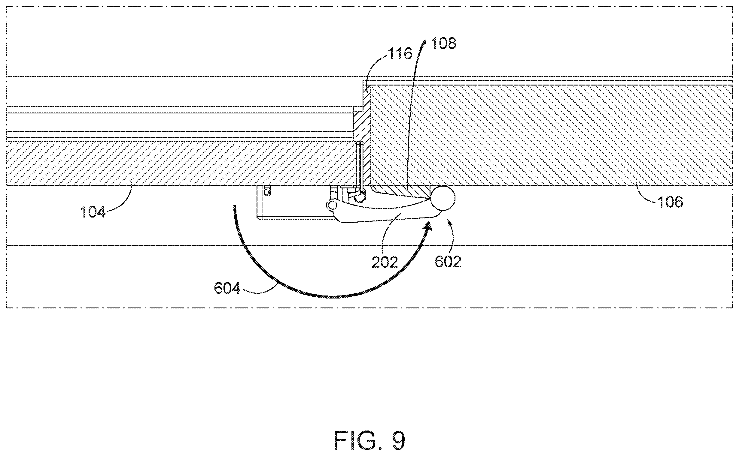 Patent US12359490 Figure 9 – Compact door closer