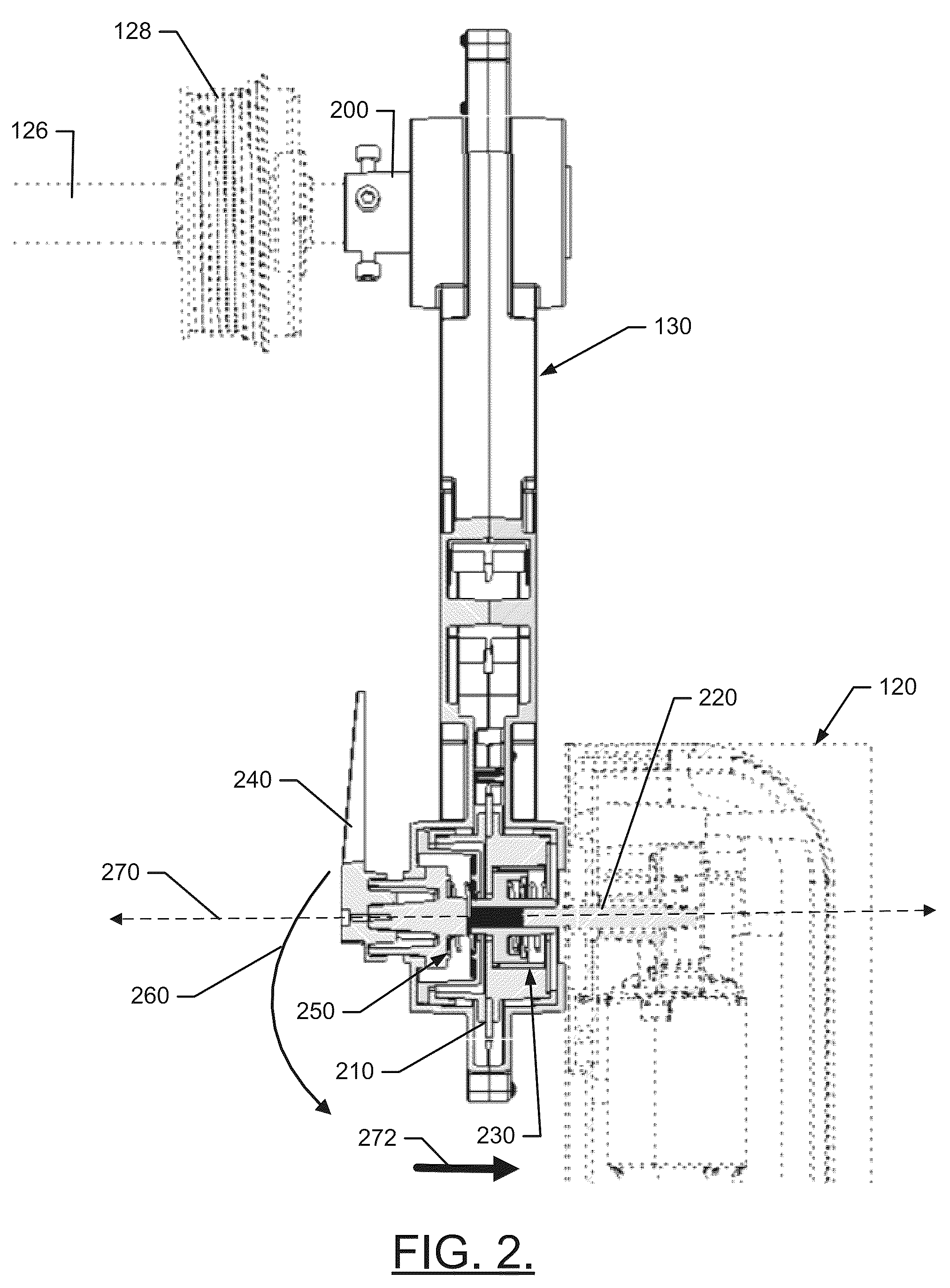 Patent US12359491 Figure 2 – Cam release system for jackshaft conversion from a ceiling garage door opener