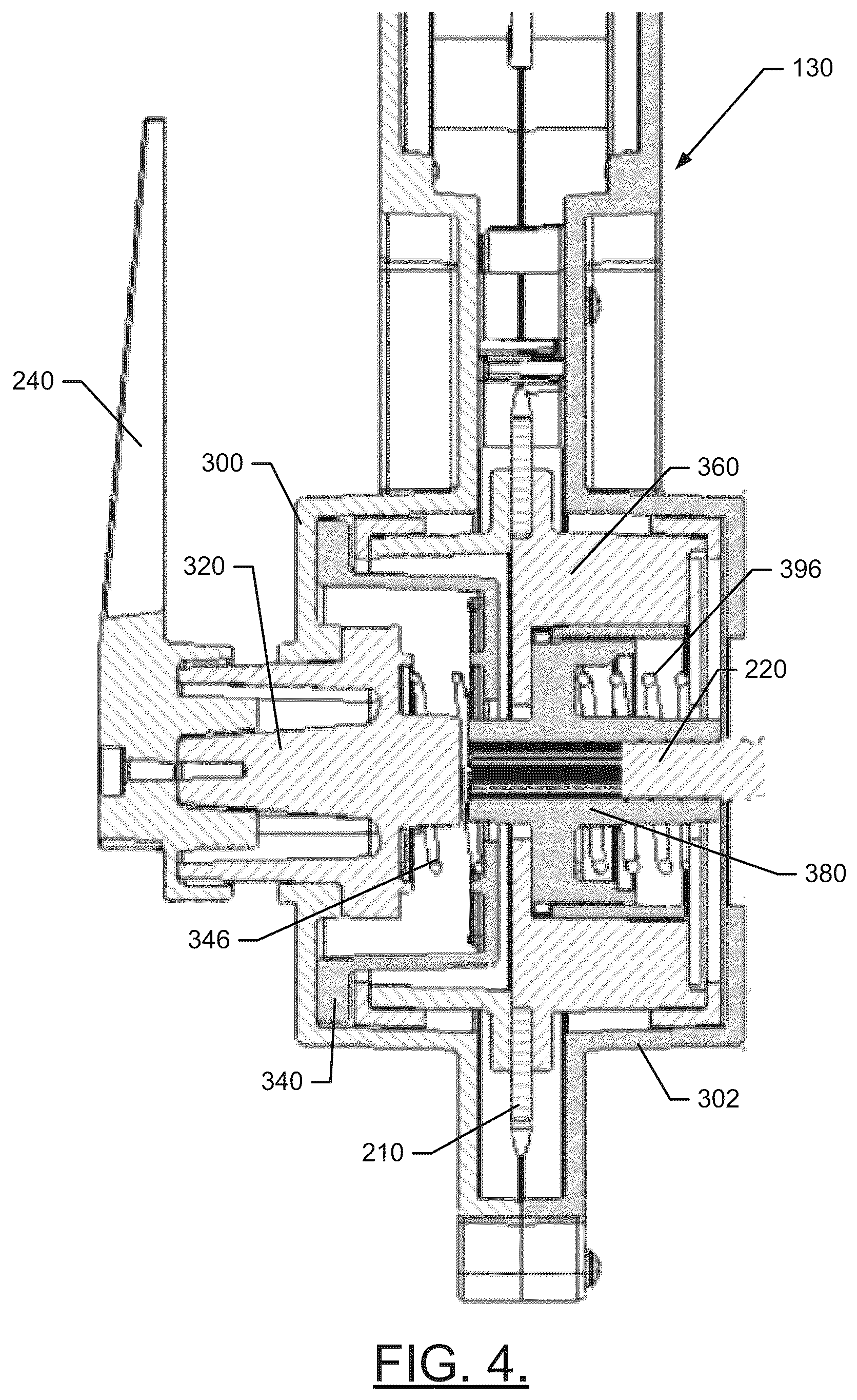 Patent US12359491 Figure 4 – Cam release system for jackshaft conversion from a ceiling garage door opener