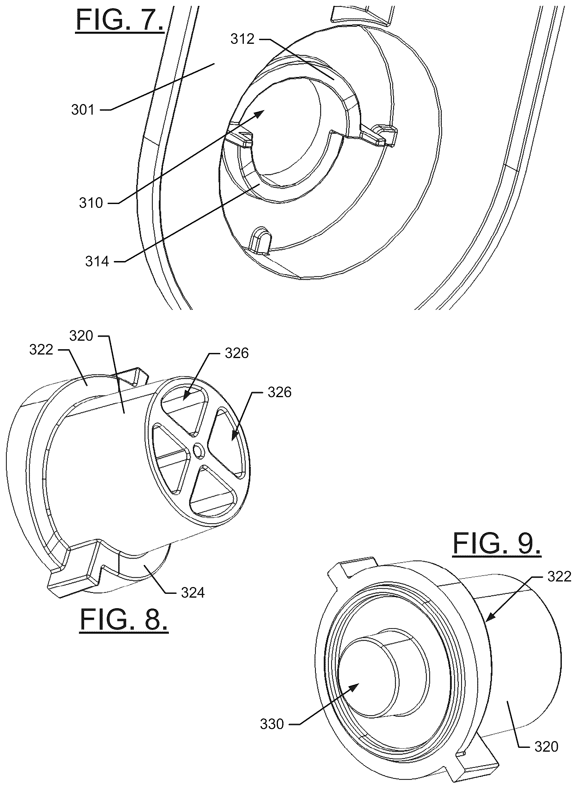 Patent US12359491 Figure 7 – Cam release system for jackshaft conversion from a ceiling garage door opener