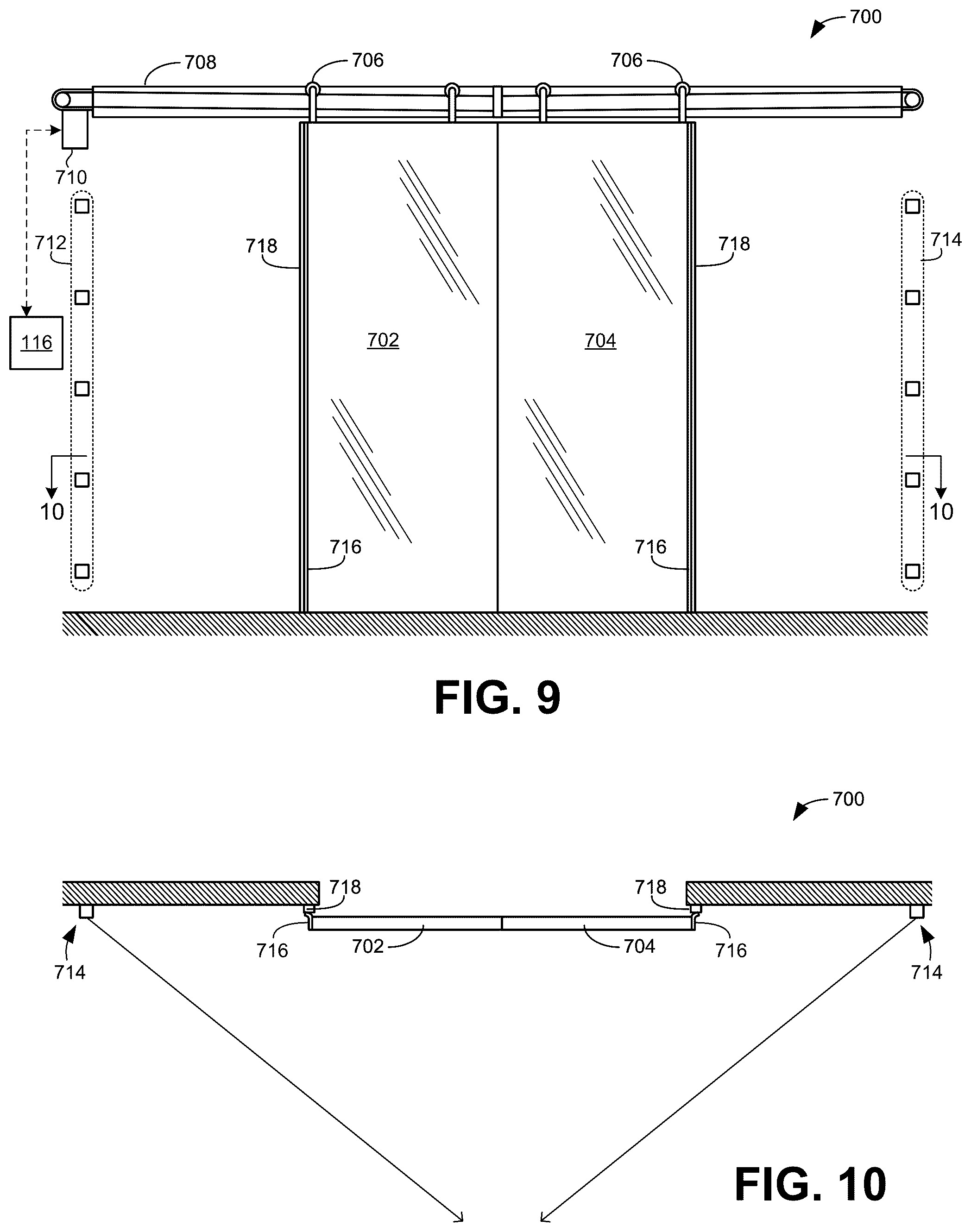 Patent US12359493 Figure 8 – Methods and apparatus to monitor and/or adjust operations of doors