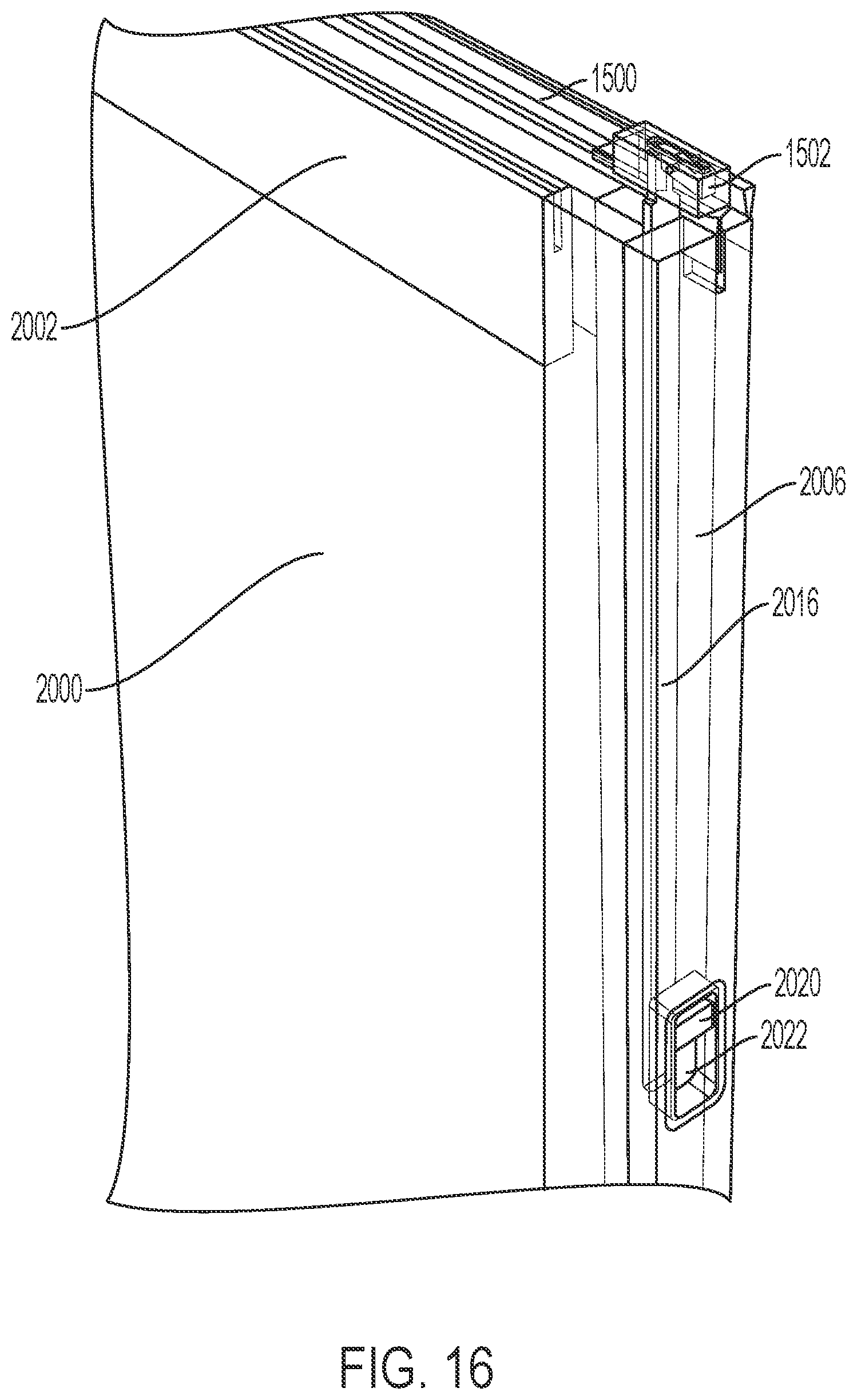 Patent US12359495 Figure 16 – Slide and pivot fenestration unit