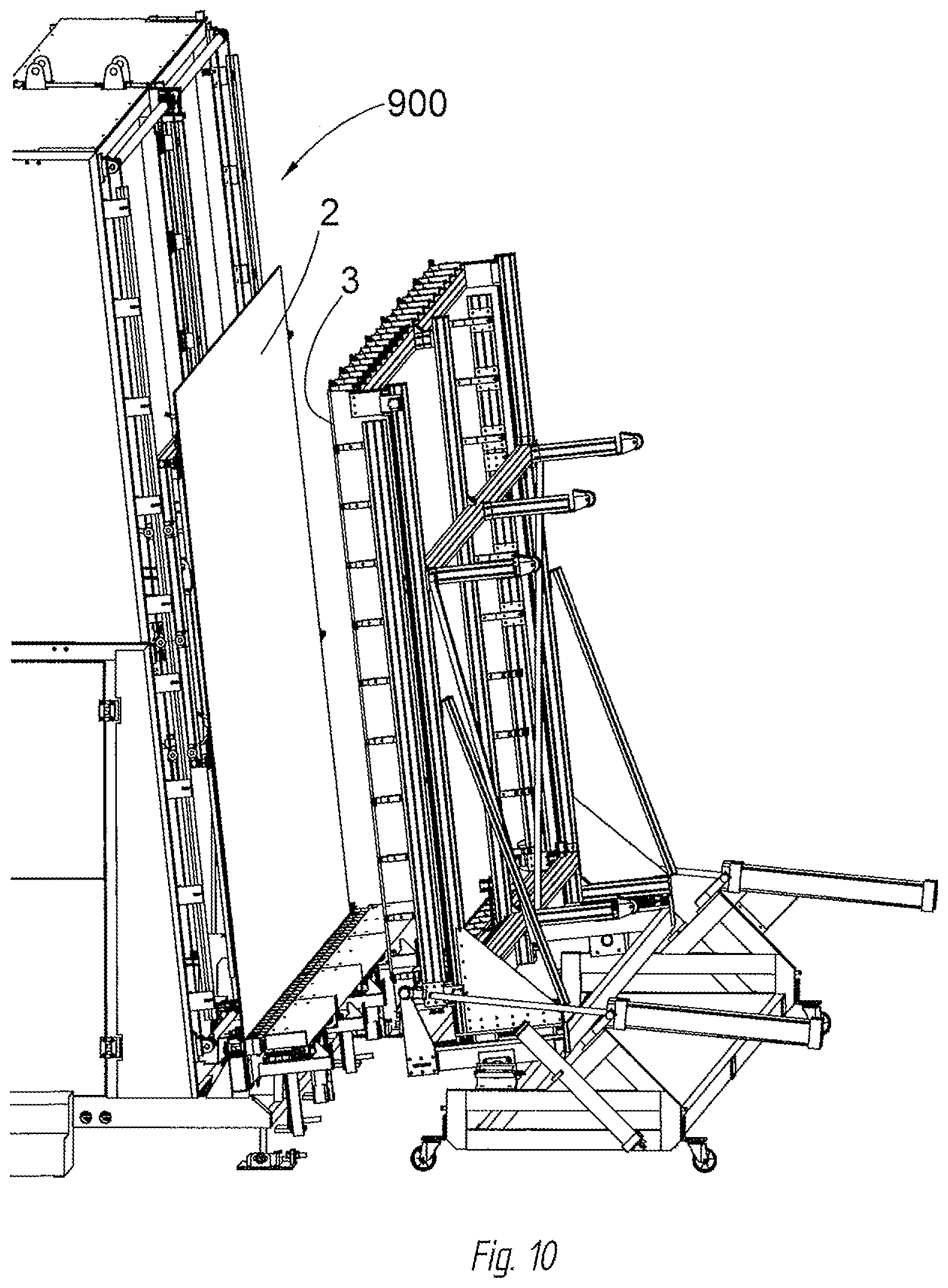 Patent US12359496 Figure 10 – Method and device for manufacturing and applying a rigid spacer frame to an insulating glass