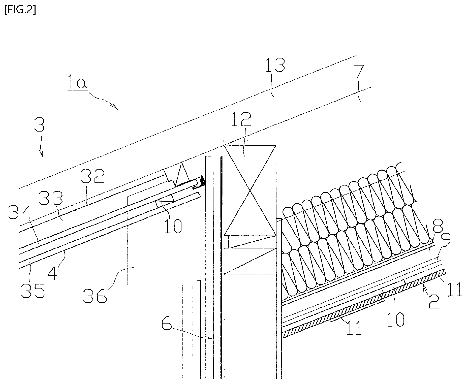 Patent US12359499 Figure 2 – Building structure