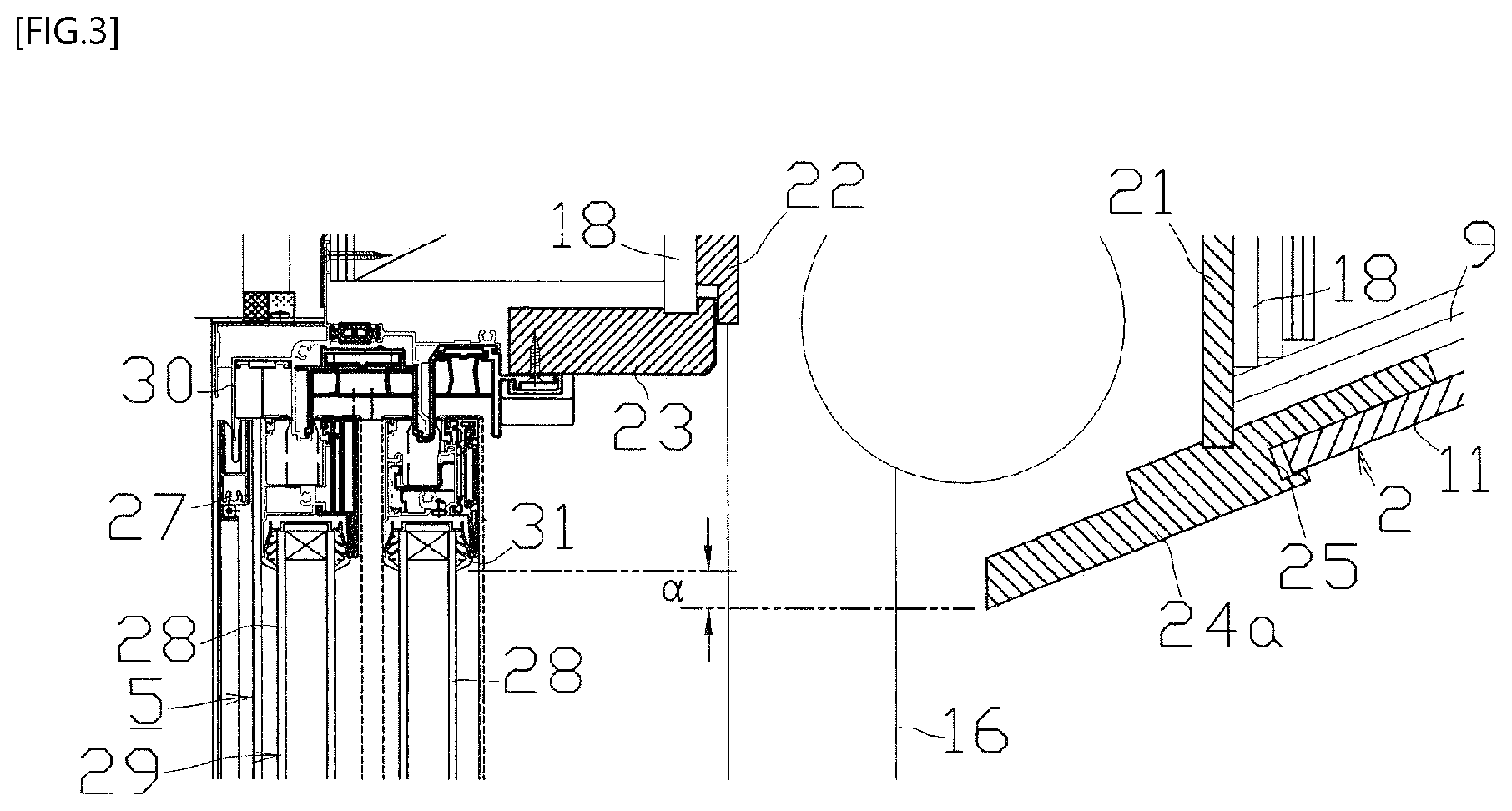 Patent US12359499 Figure 3 – Building structure