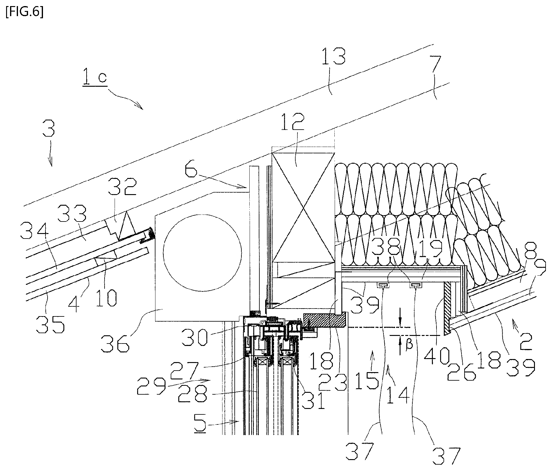 Patent US12359499 Figure 6 – Building structure