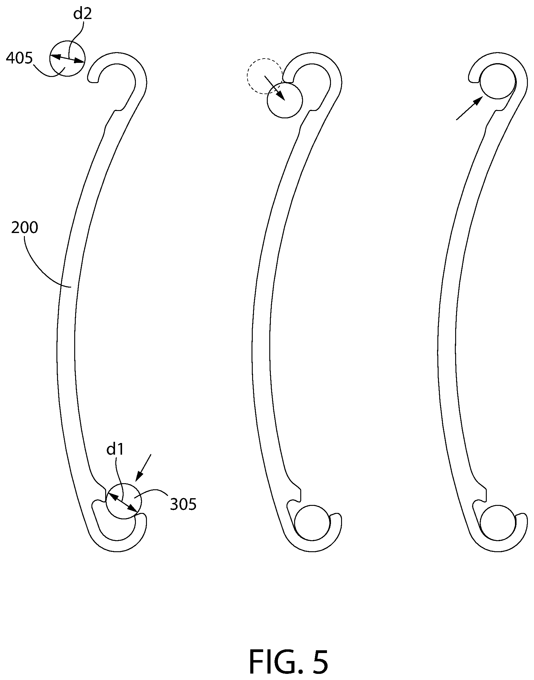 Patent US12359500 Figure 5 – Replacement link for a rolling grill enclosure and method thereof